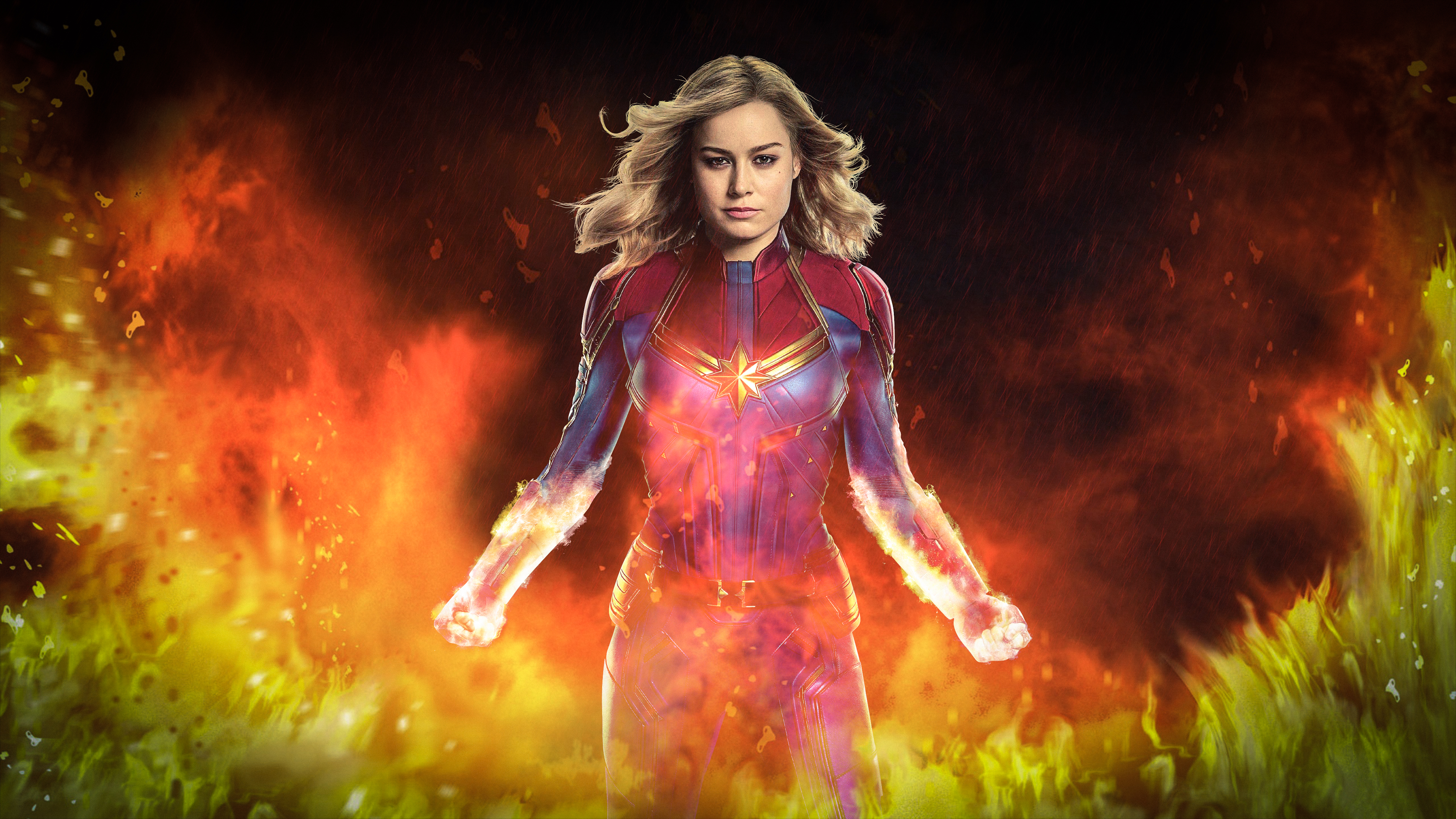 Captain Marvel 4K Art Wallpapers