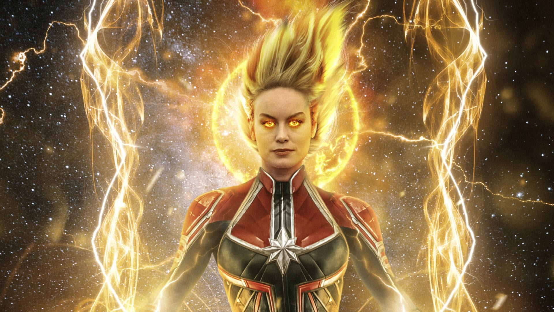 Captain Marvel 4K Art Wallpapers