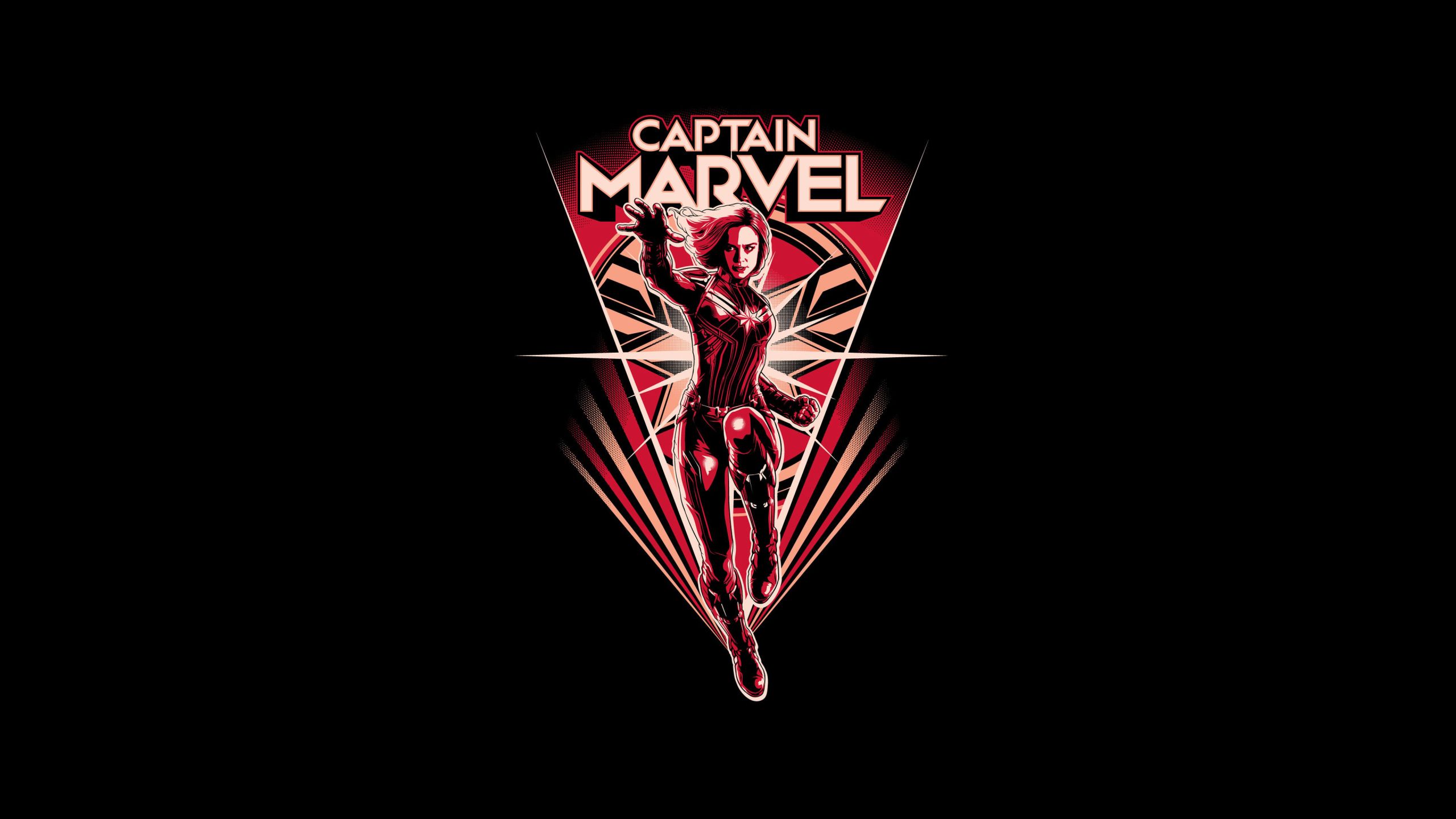 Captain Marvel Goose Cat Minimal Poster Wallpapers