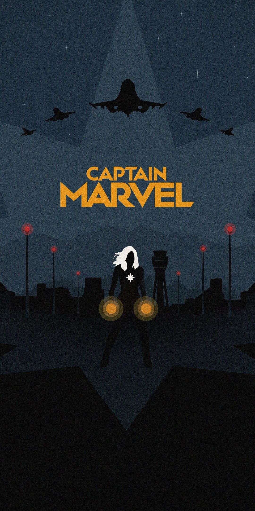 Captain Marvel Minimalist Artwork Wallpapers