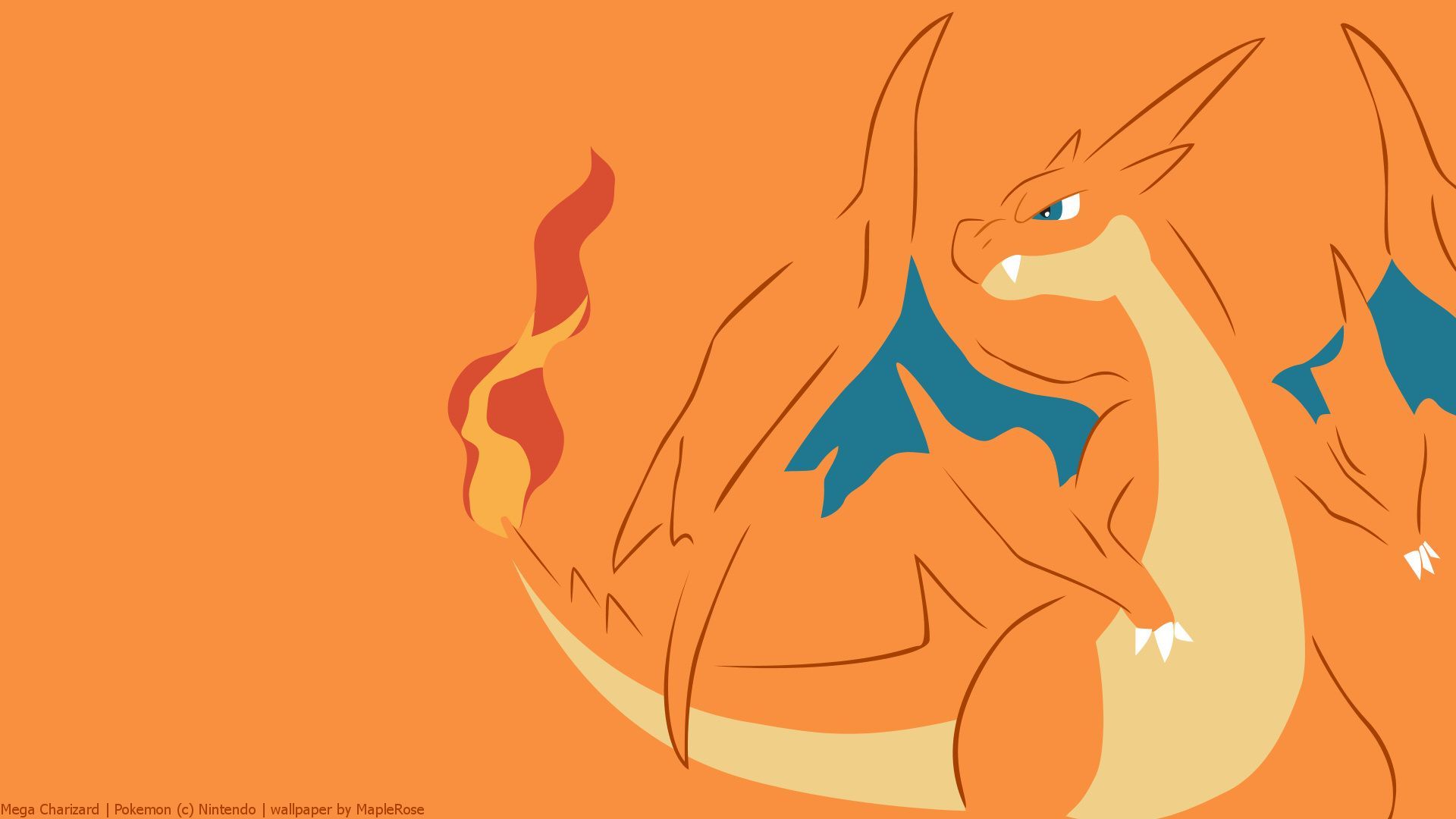 Charizard Minimalism Wallpapers