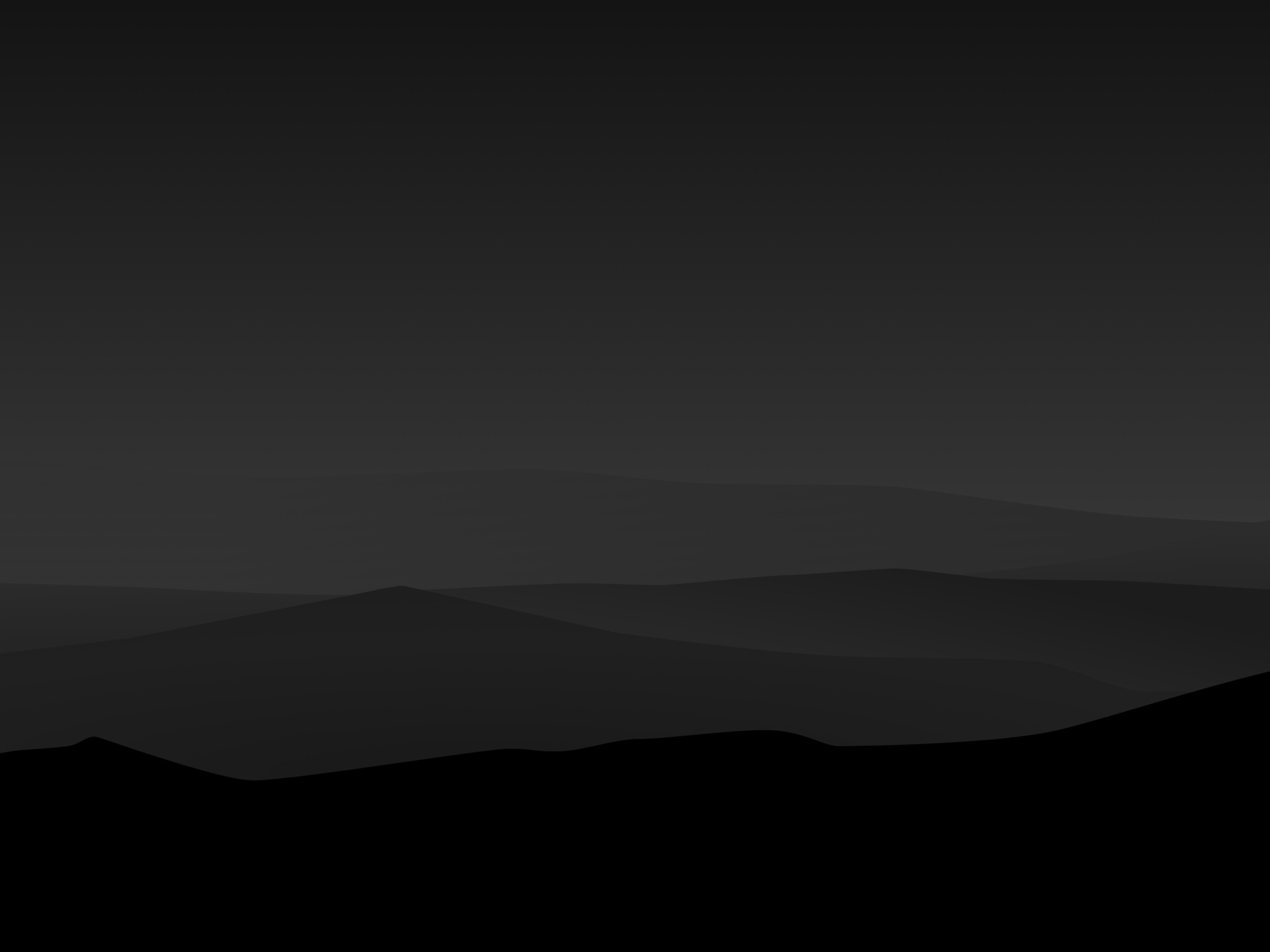 Dark Minimal Mountains At Night Wallpapers