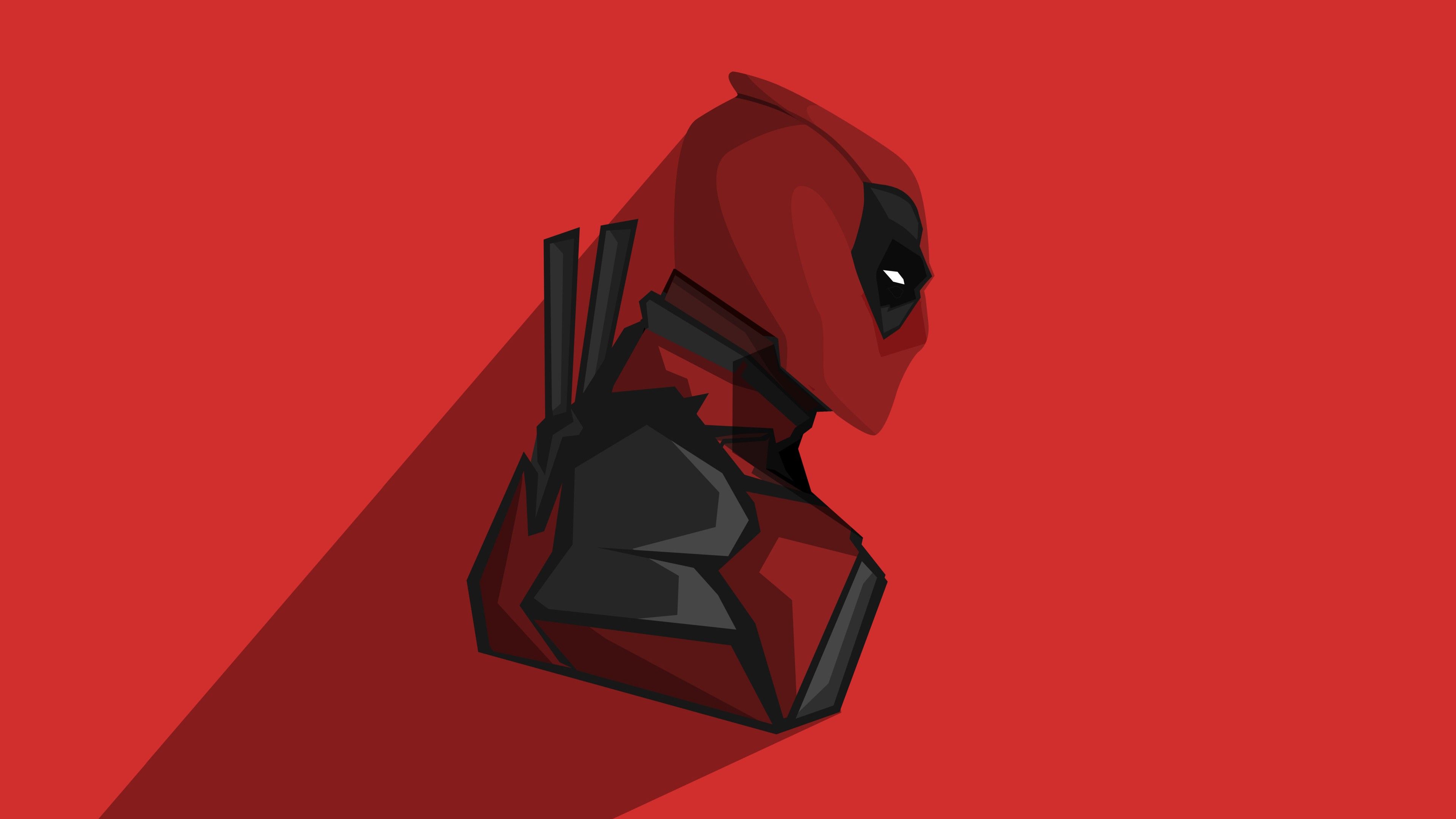 Deadpool Mask Minimalist Wallpapers