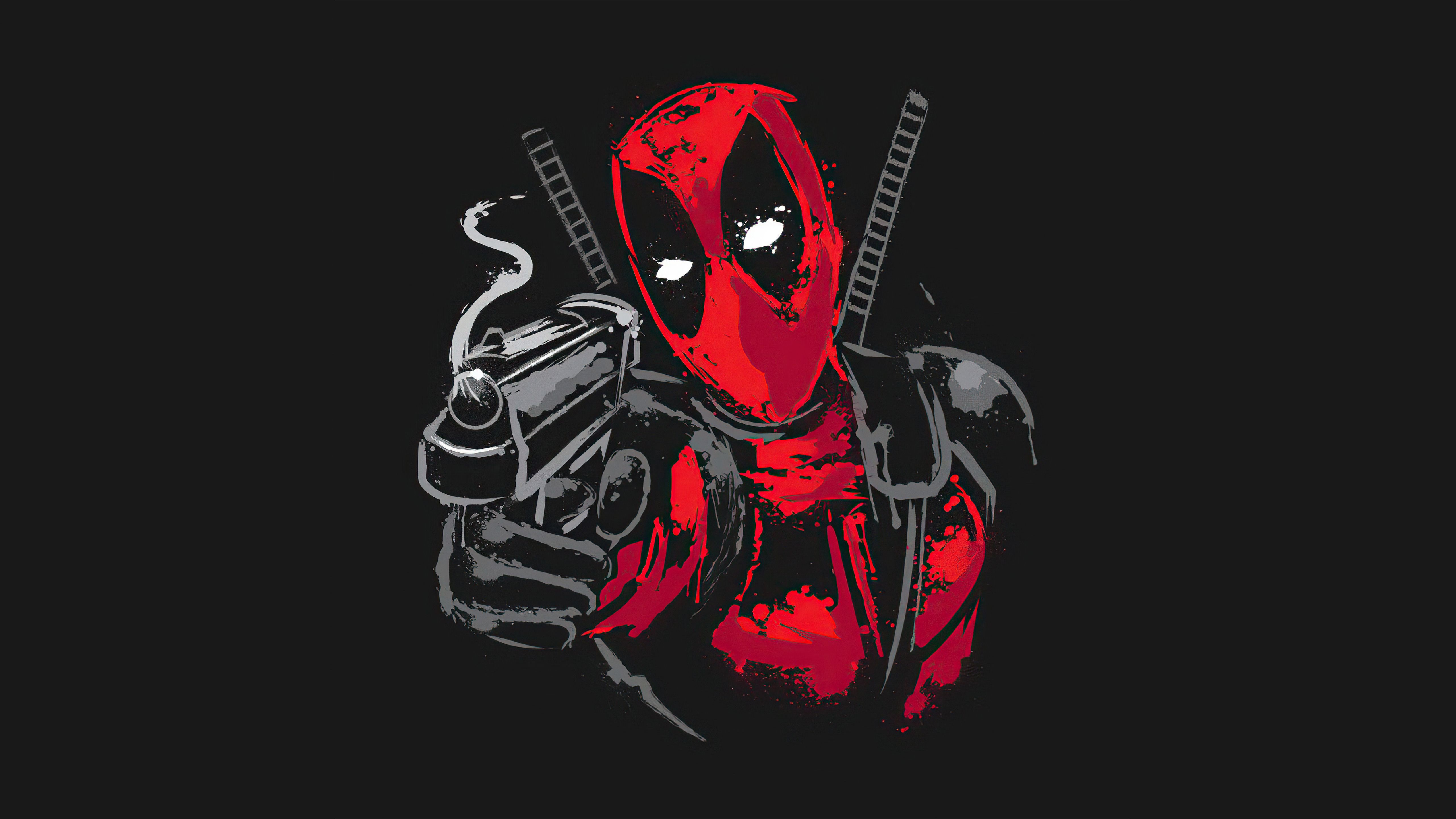 Deadpool Minimal Art Wallpapers