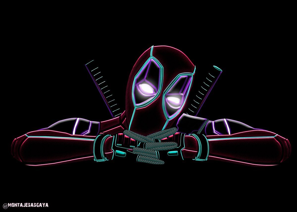 Deadpool Neon Minimal Wallpapers