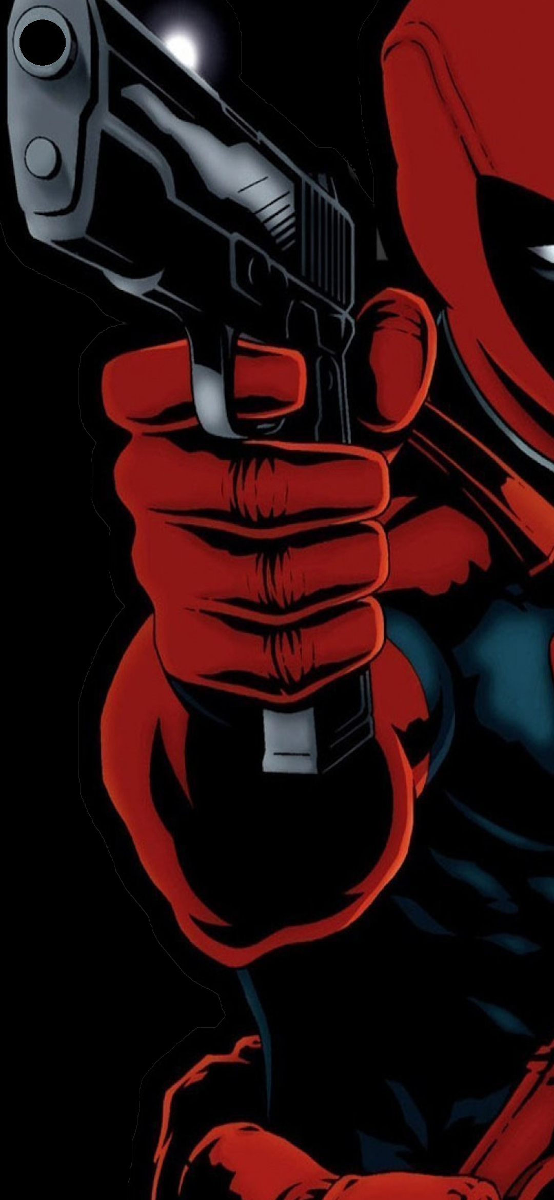 Deadpool With Guns Up Wallpapers