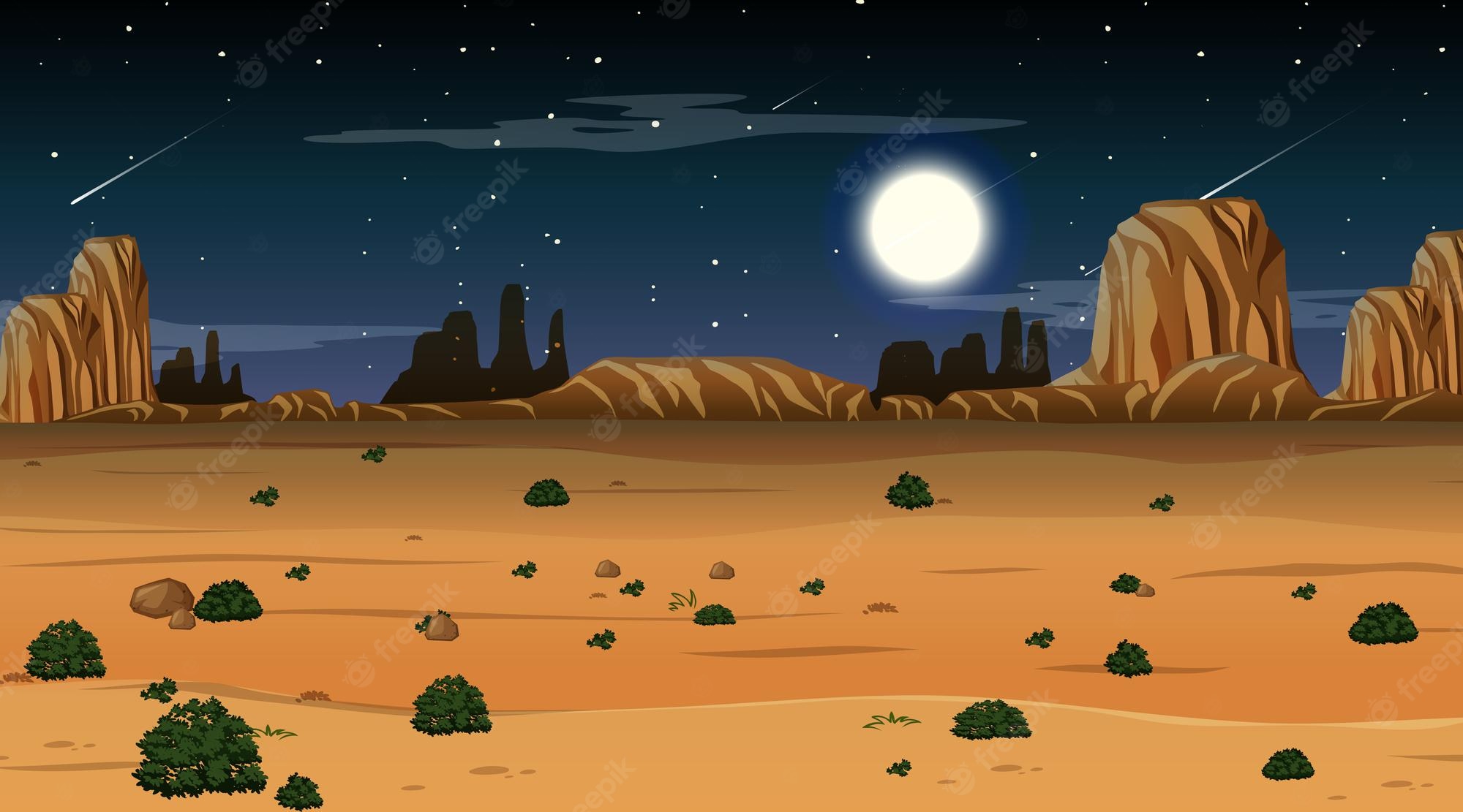 Desert Nights Moon 5K Minimalism Wallpapers