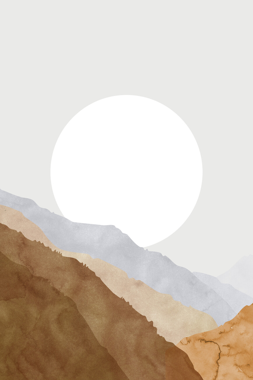 Desert Nights Moon 5K Minimalism Wallpapers