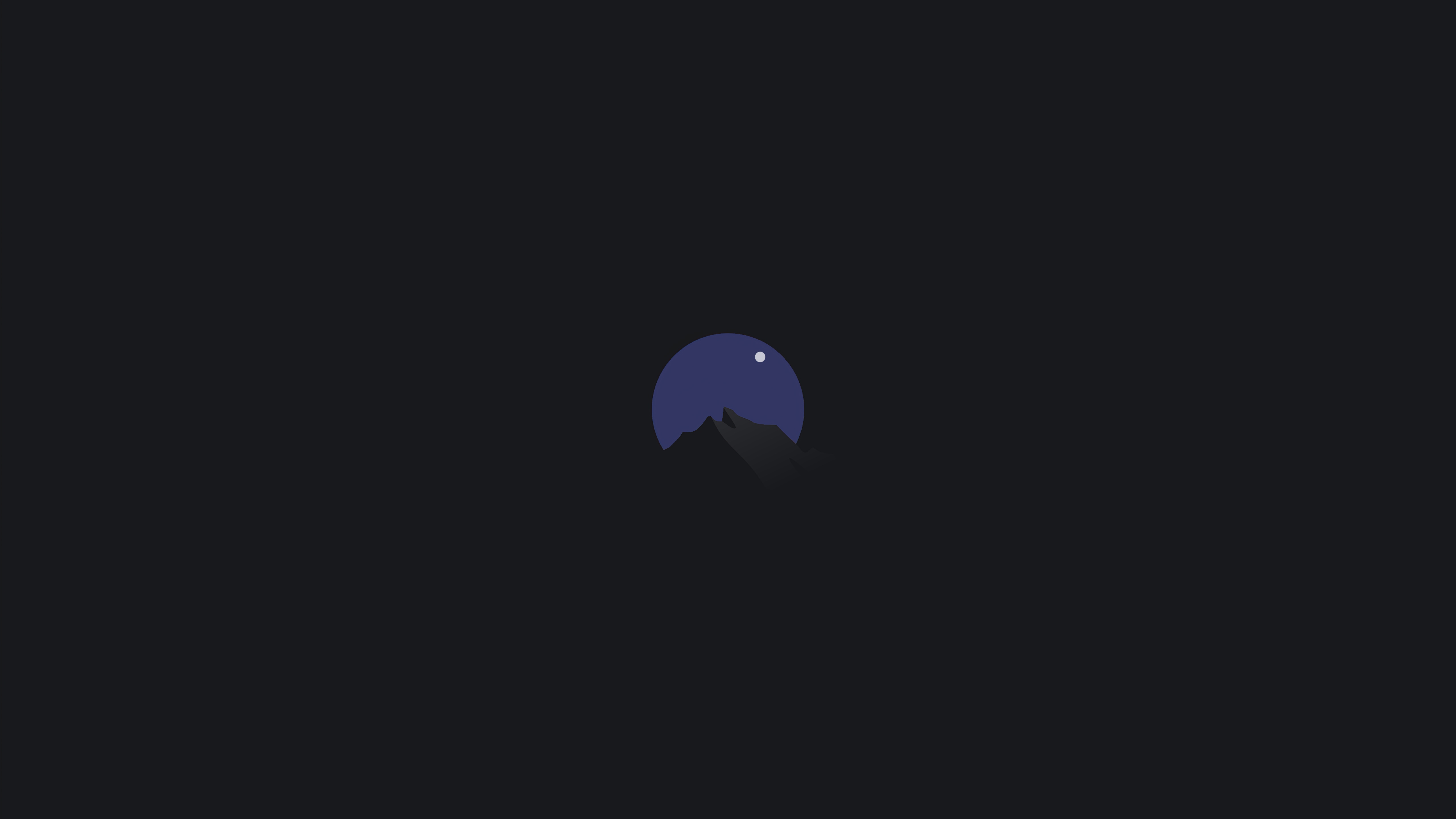 Desert Nights Moon 5K Minimalism Wallpapers