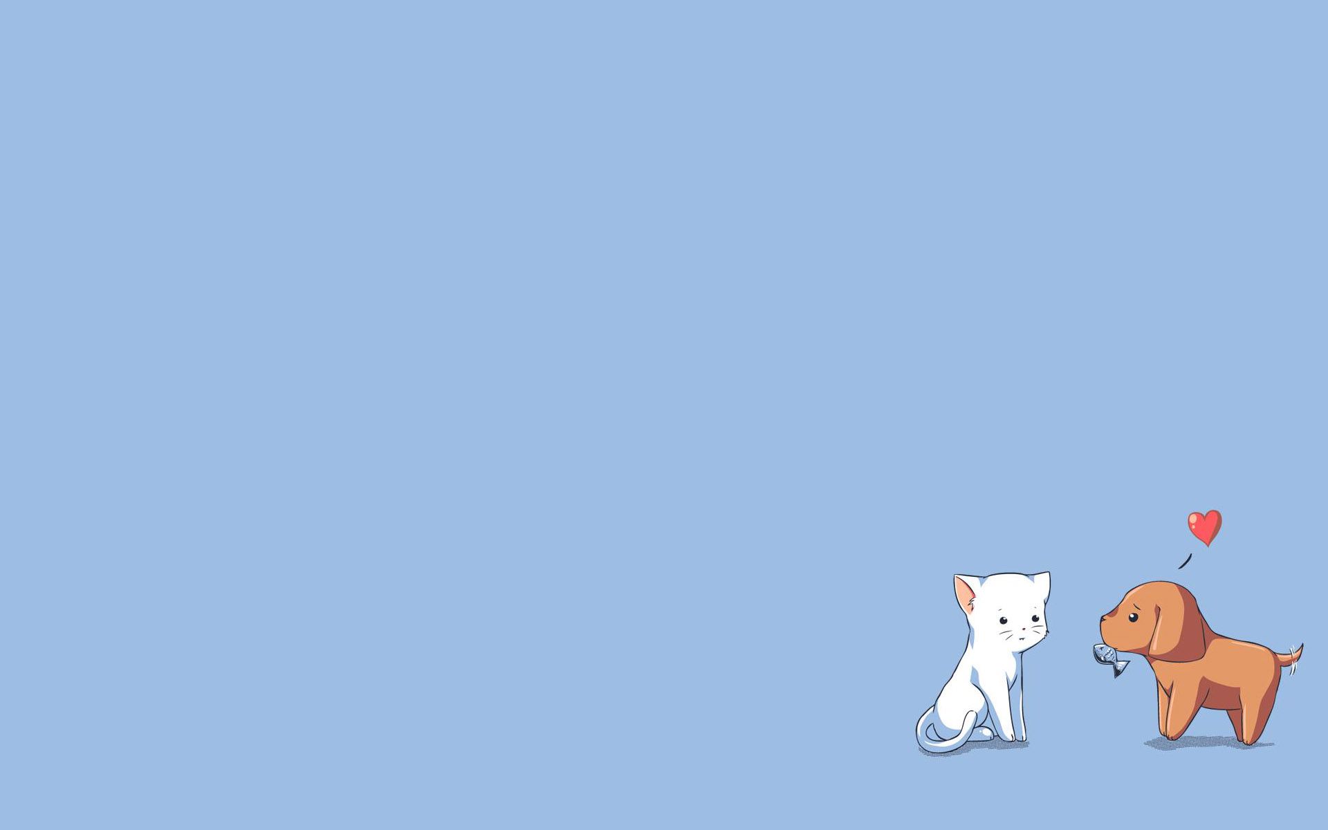 Dog Minimalism Wallpapers