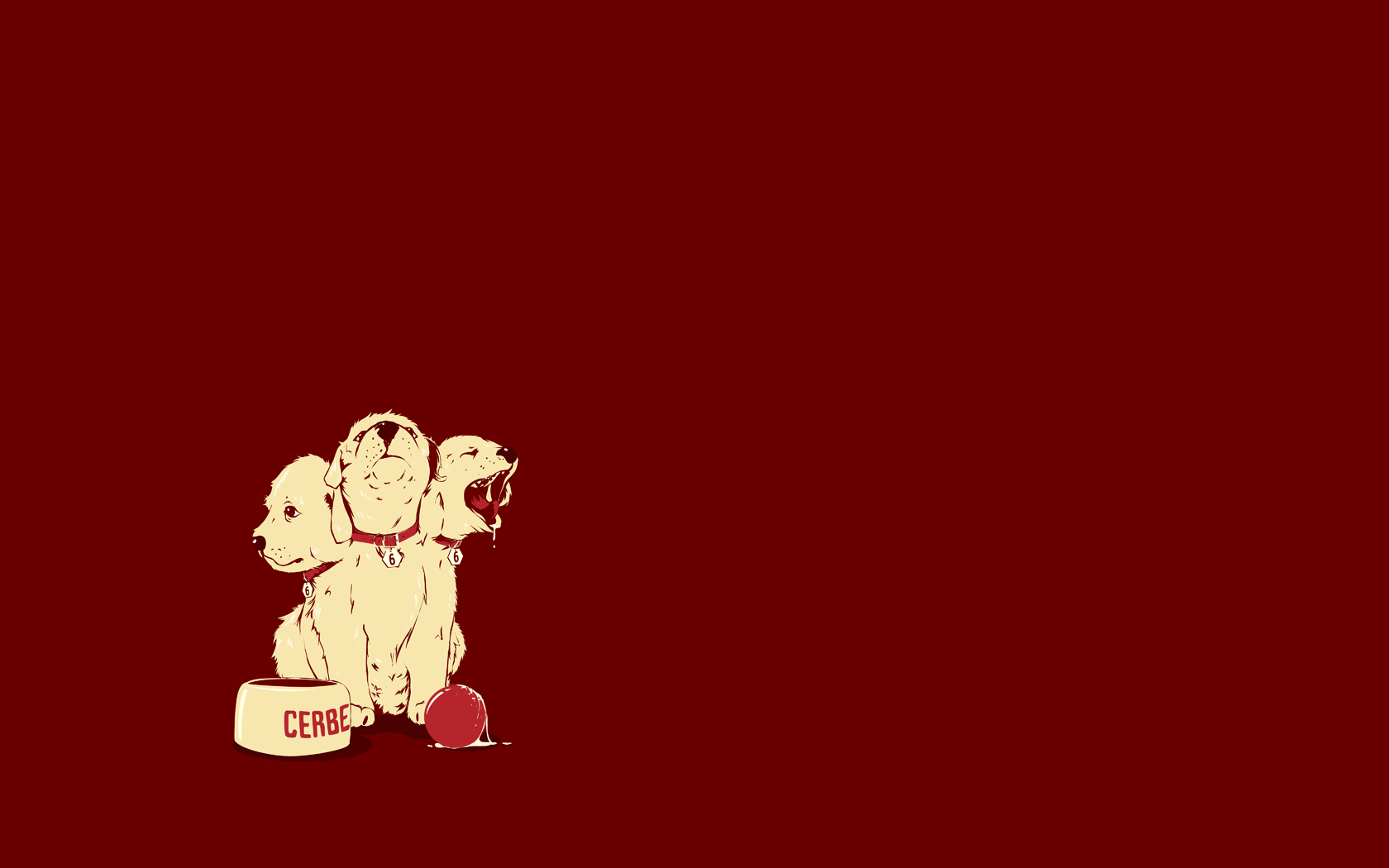 Dog Minimalism Wallpapers