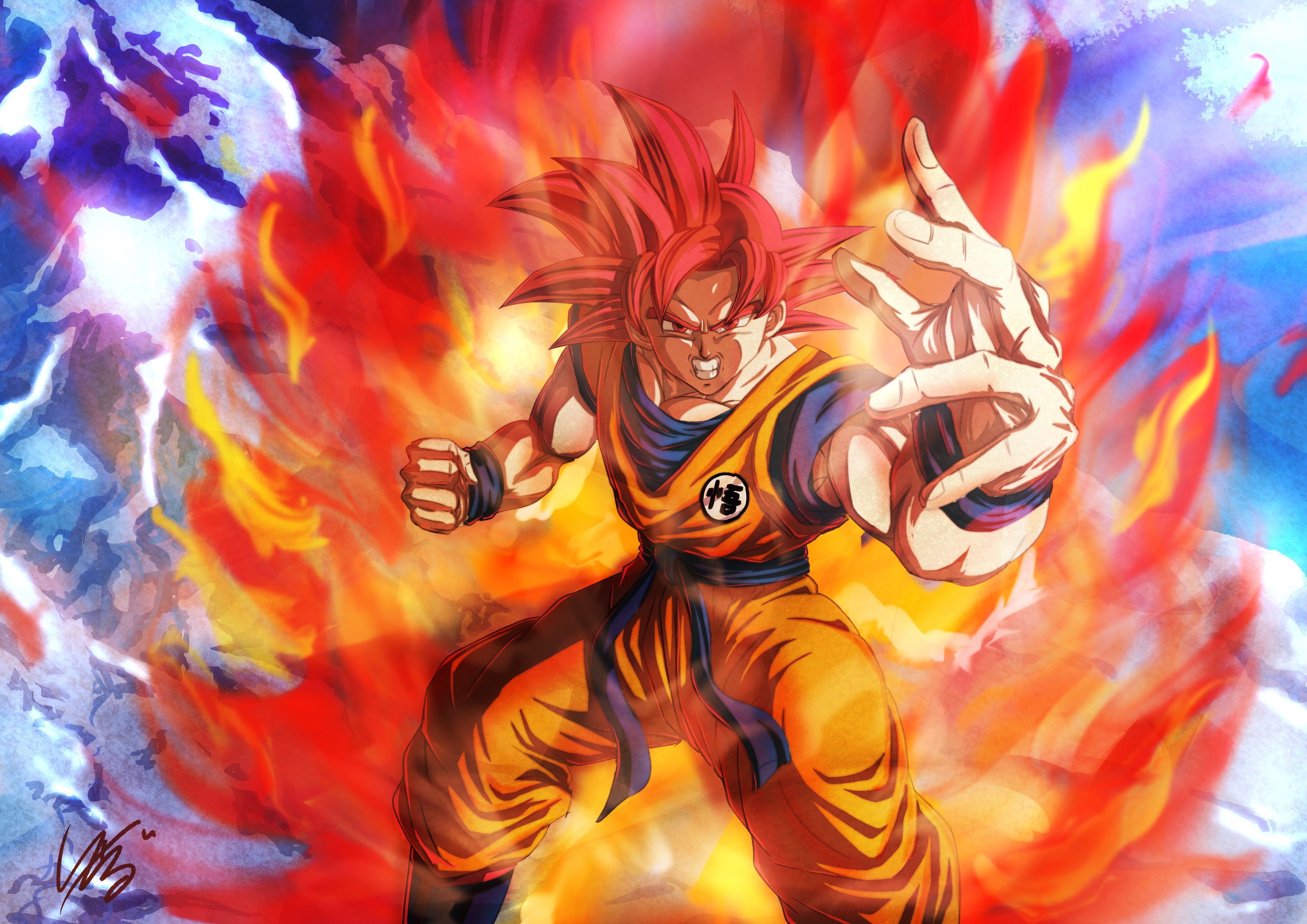 Dragon Ball Z Goku 4K Moon Wallpapers