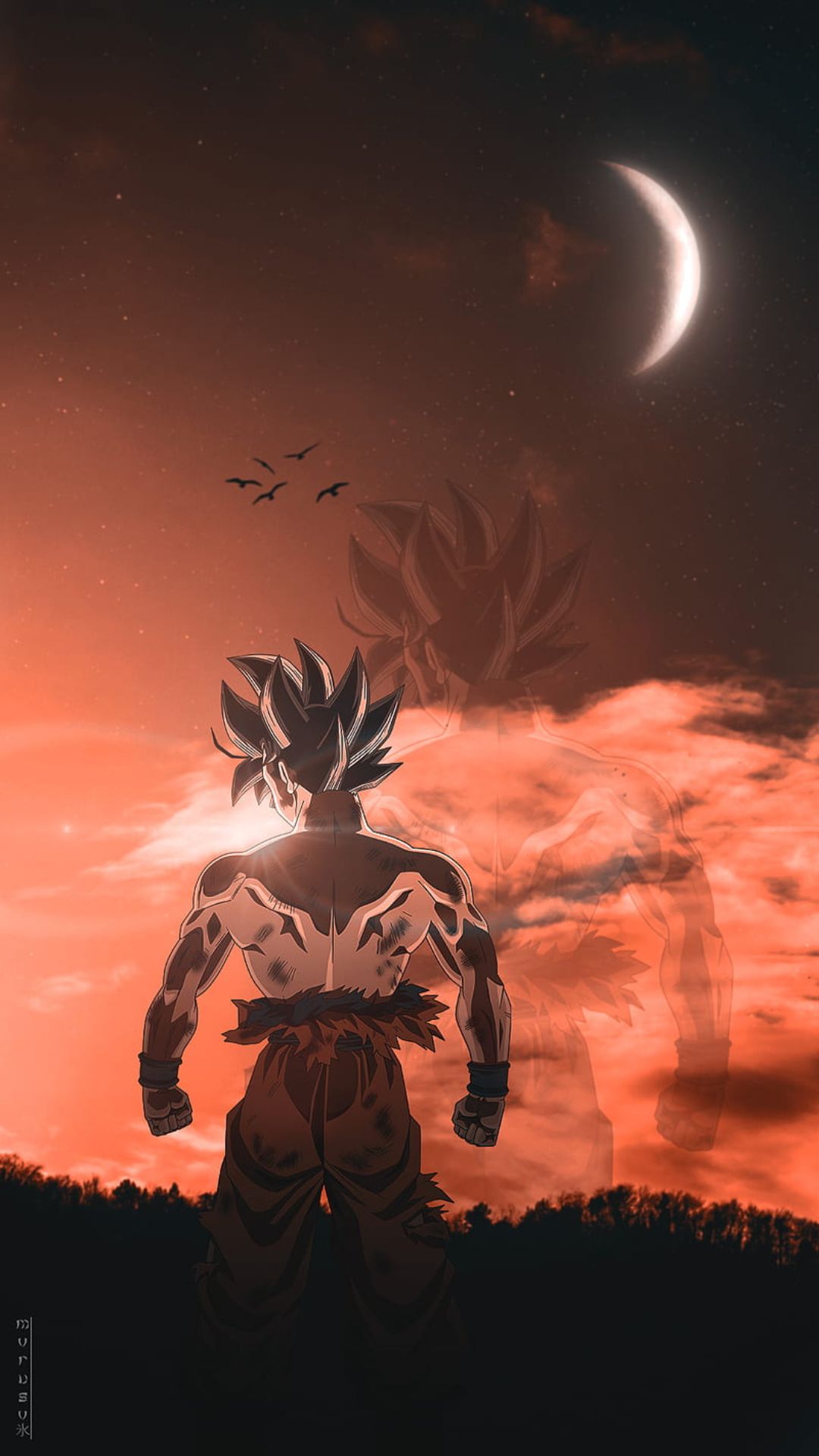 Dragon Ball Z Goku 4K Moon Wallpapers