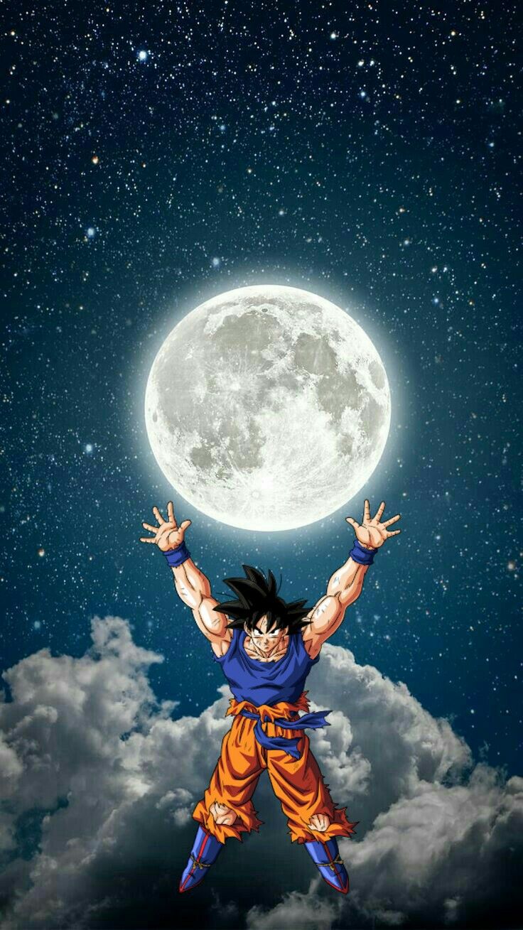 Dragon Ball Z Goku 4K Moon Wallpapers