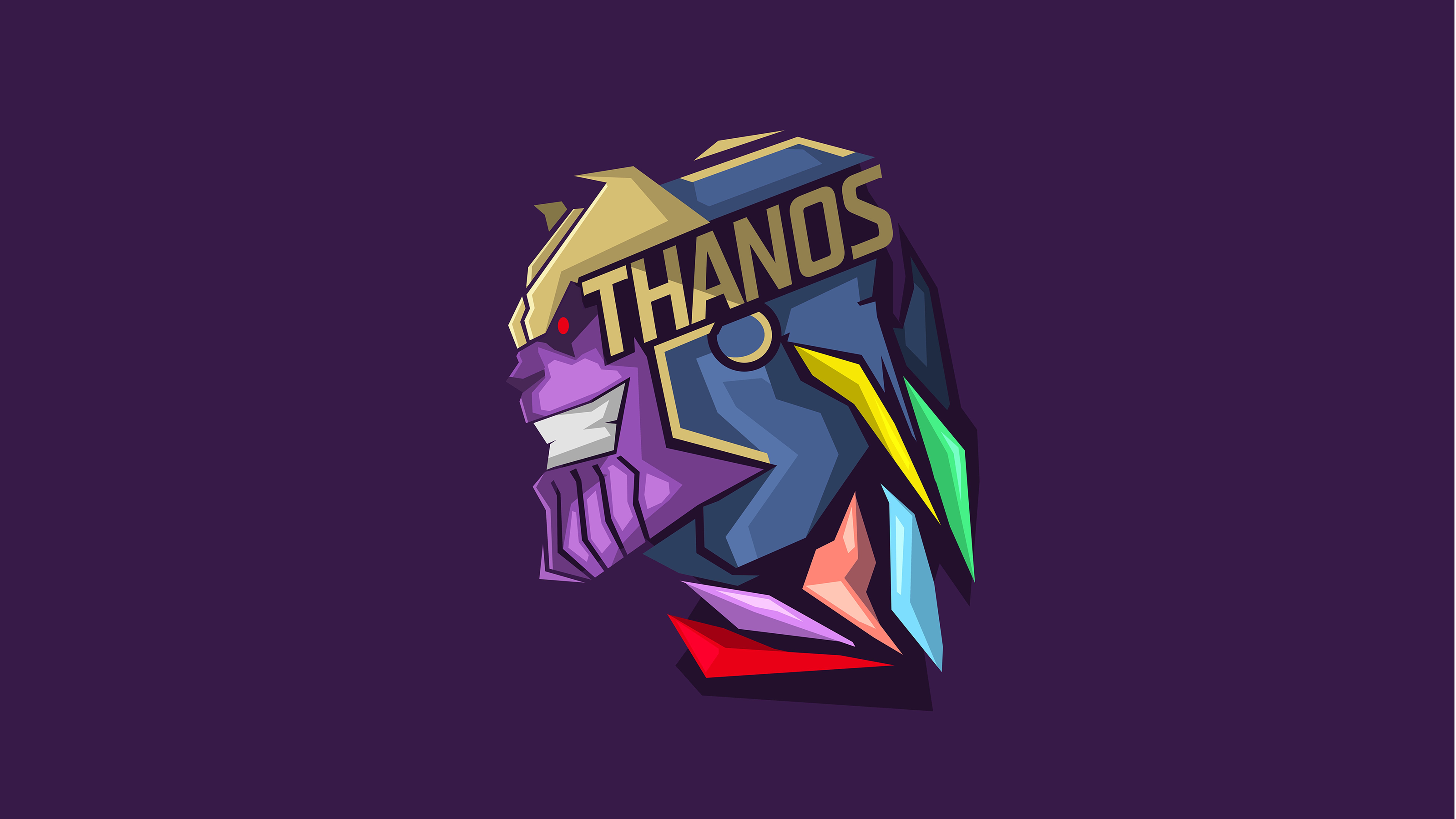 Endgame Thanos Minimal Wallpapers