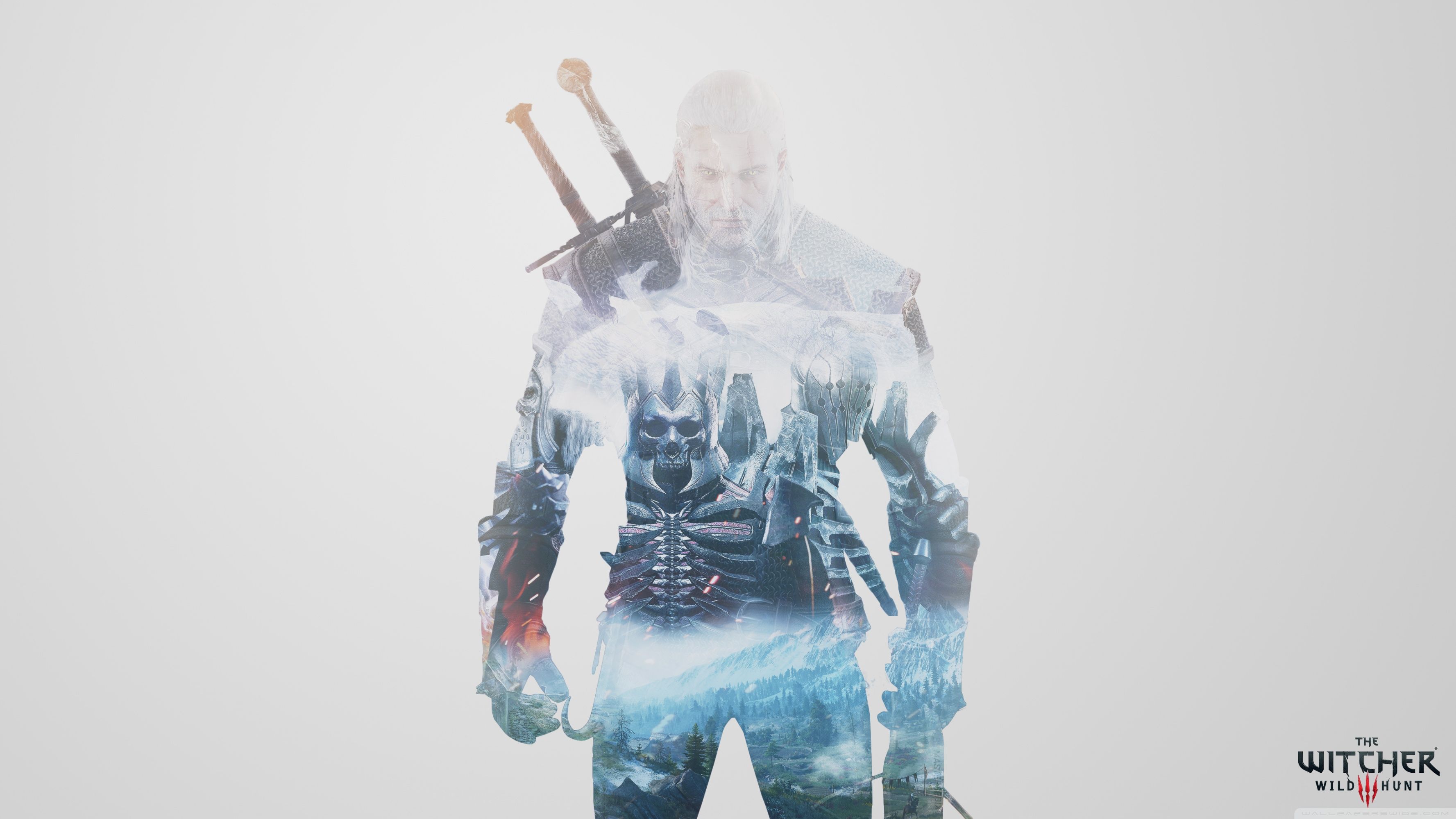 Geralt Witcher Minimal 4K Wallpapers