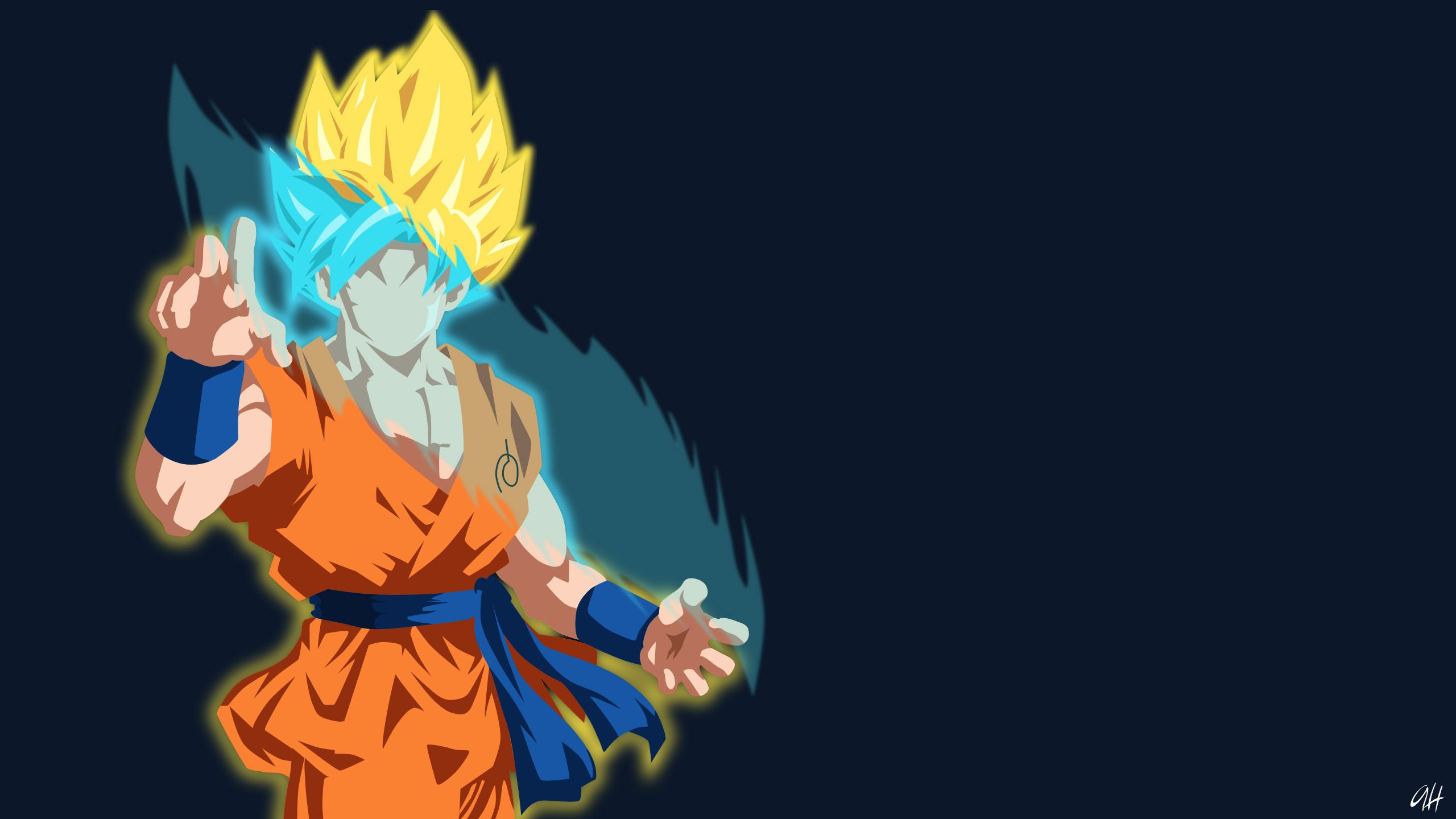 Goku 4K Minimal Wallpapers