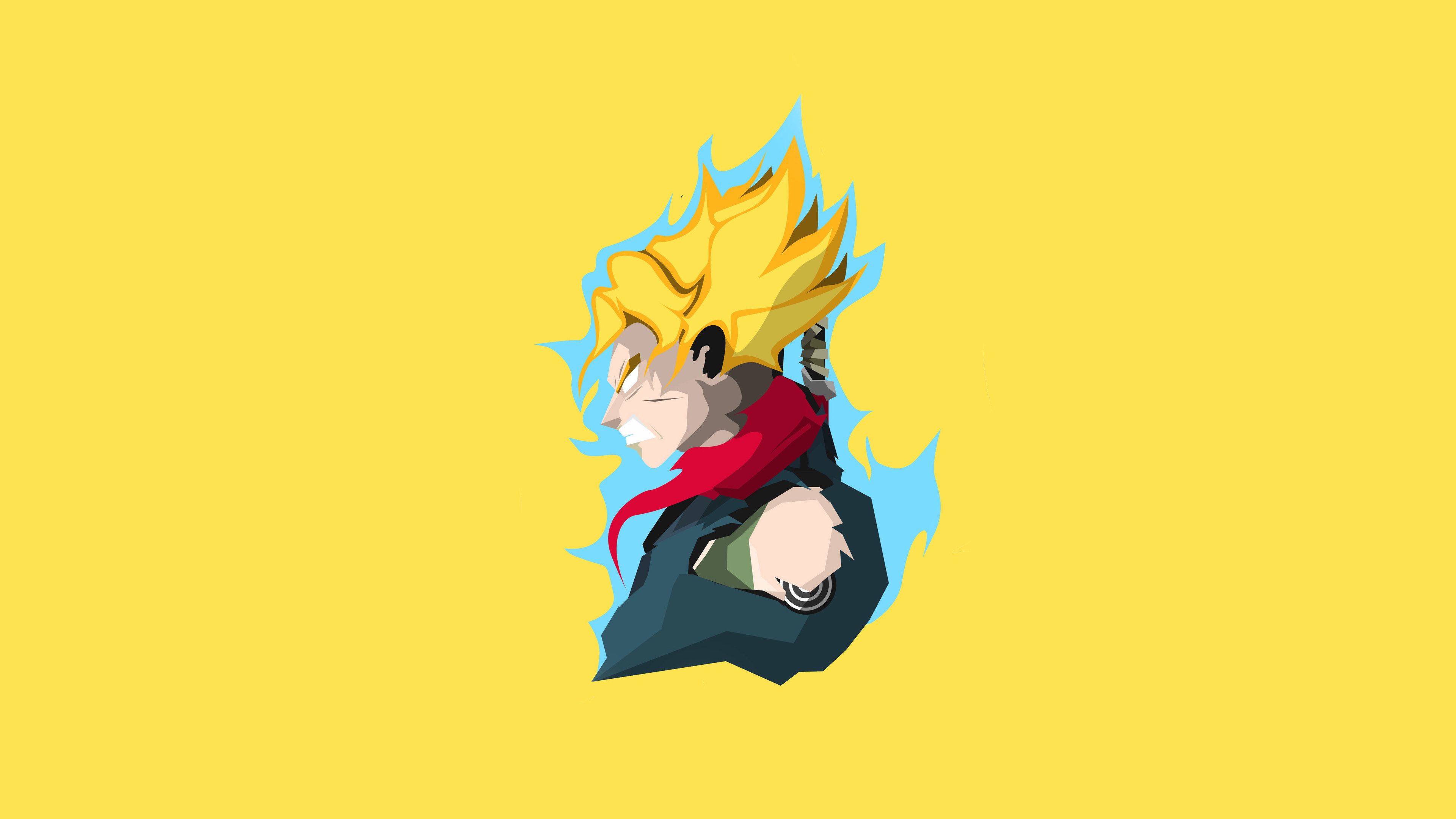 Goku 4K Minimal Wallpapers