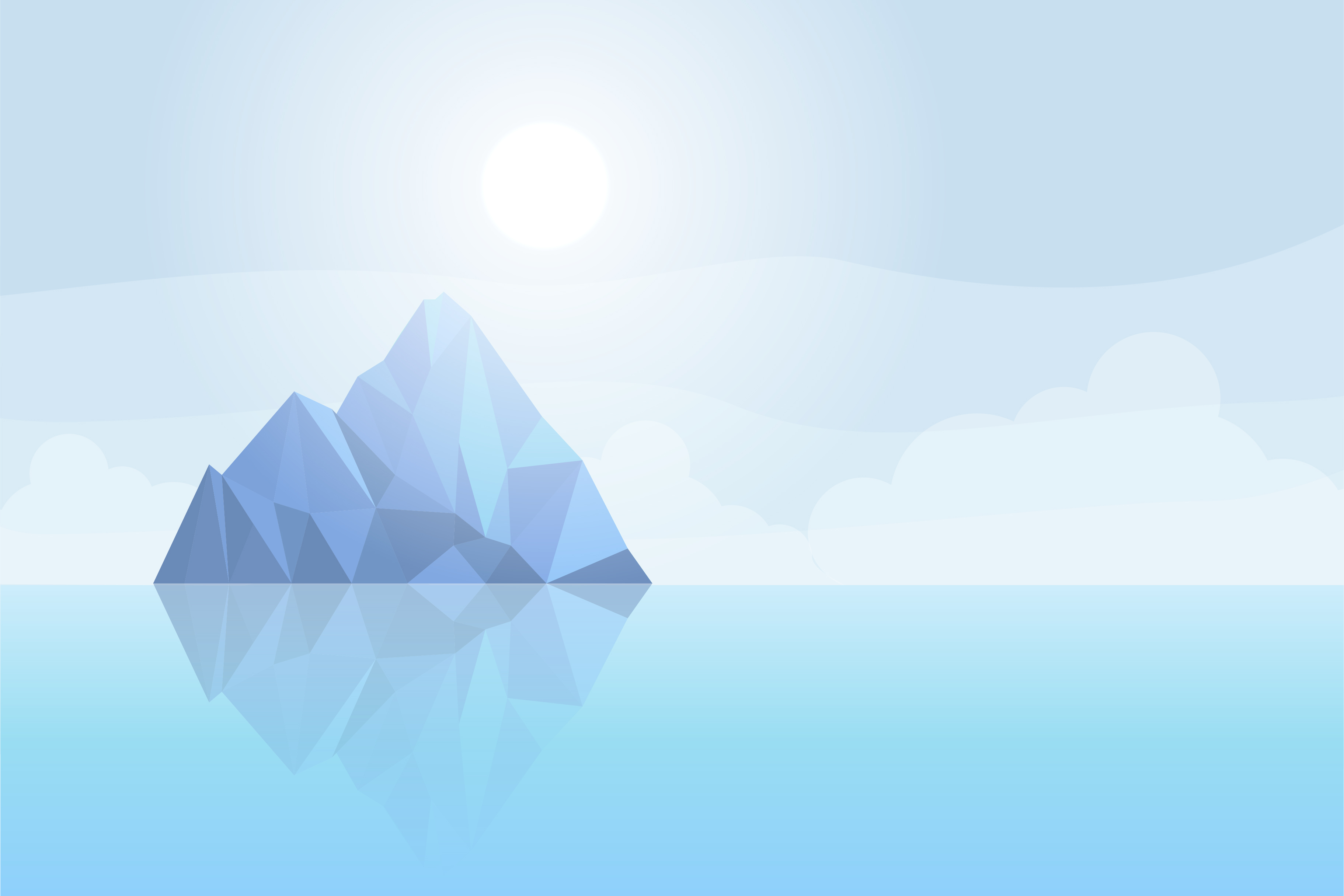 Iceberg Minimal Wallpapers