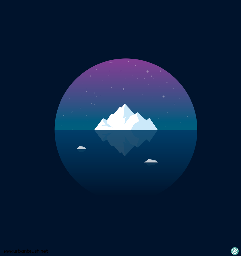 Iceberg Minimal Wallpapers