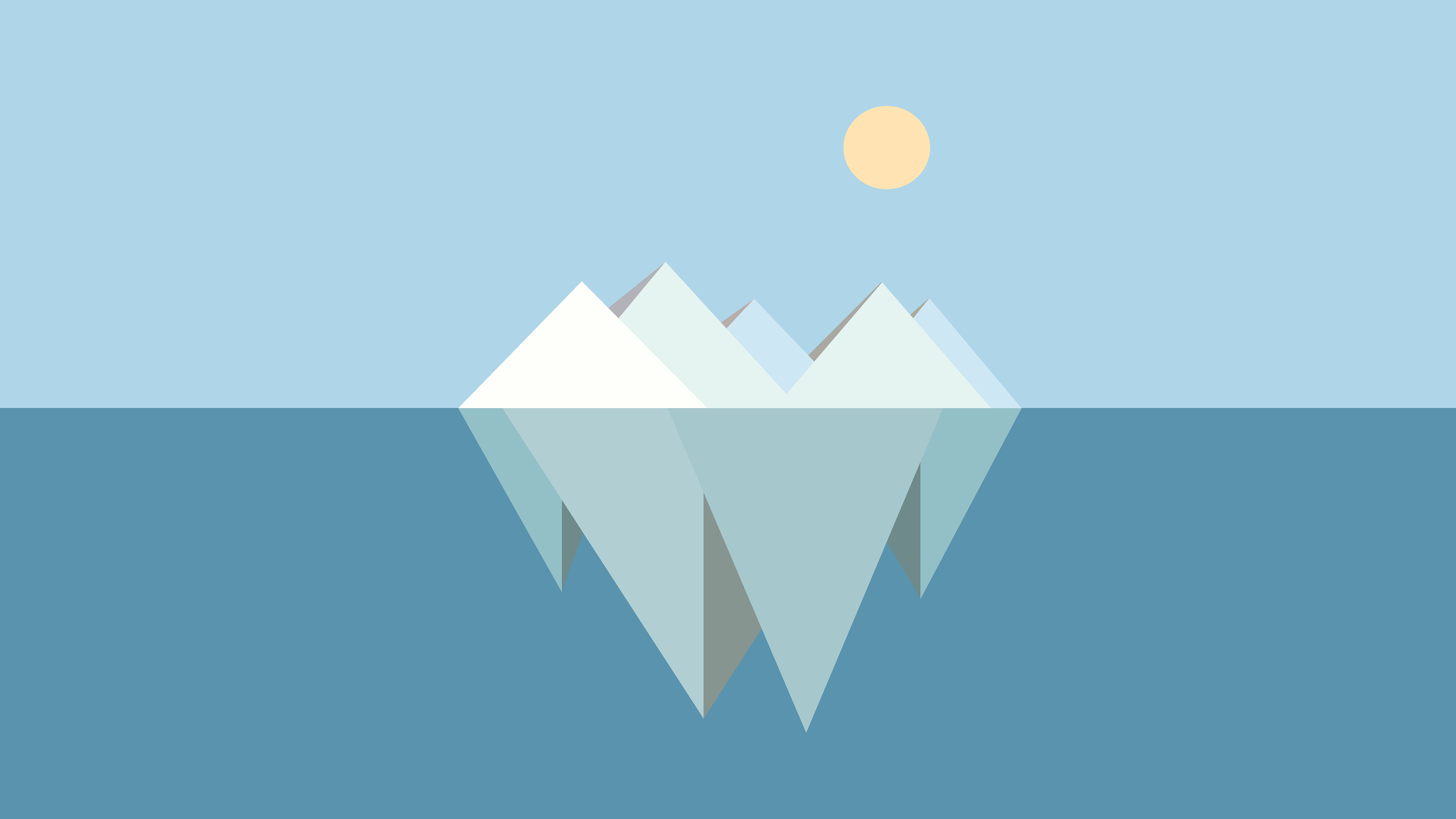 Iceberg Minimalist Wallpapers