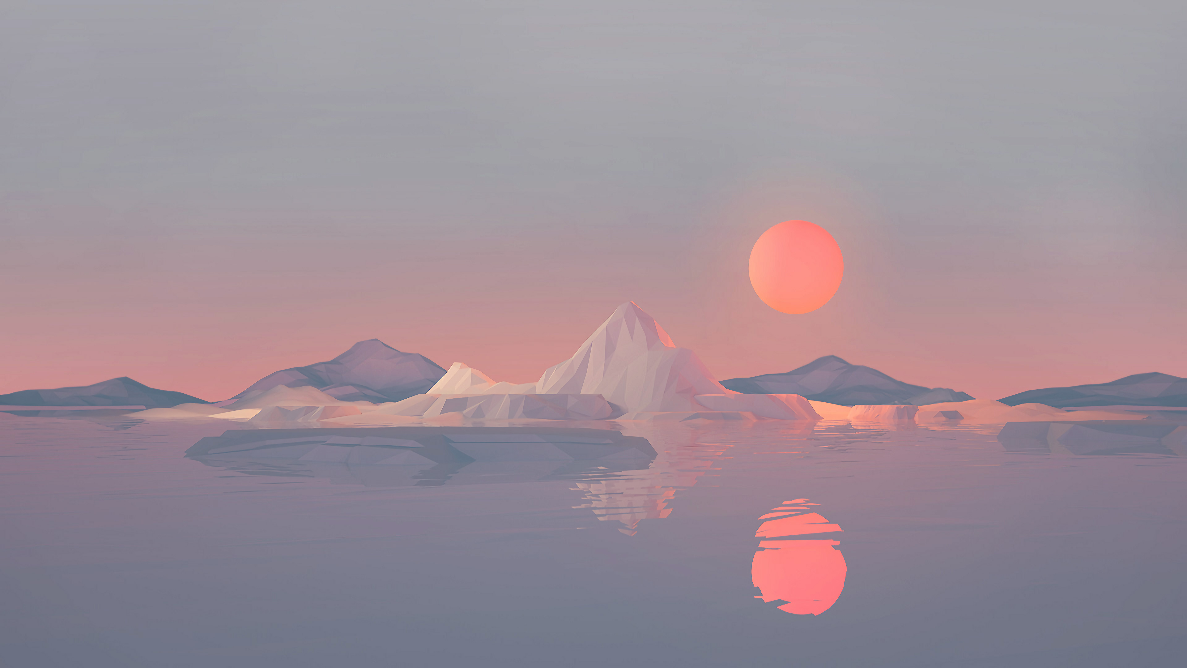 Iceberg Minimalist Wallpapers
