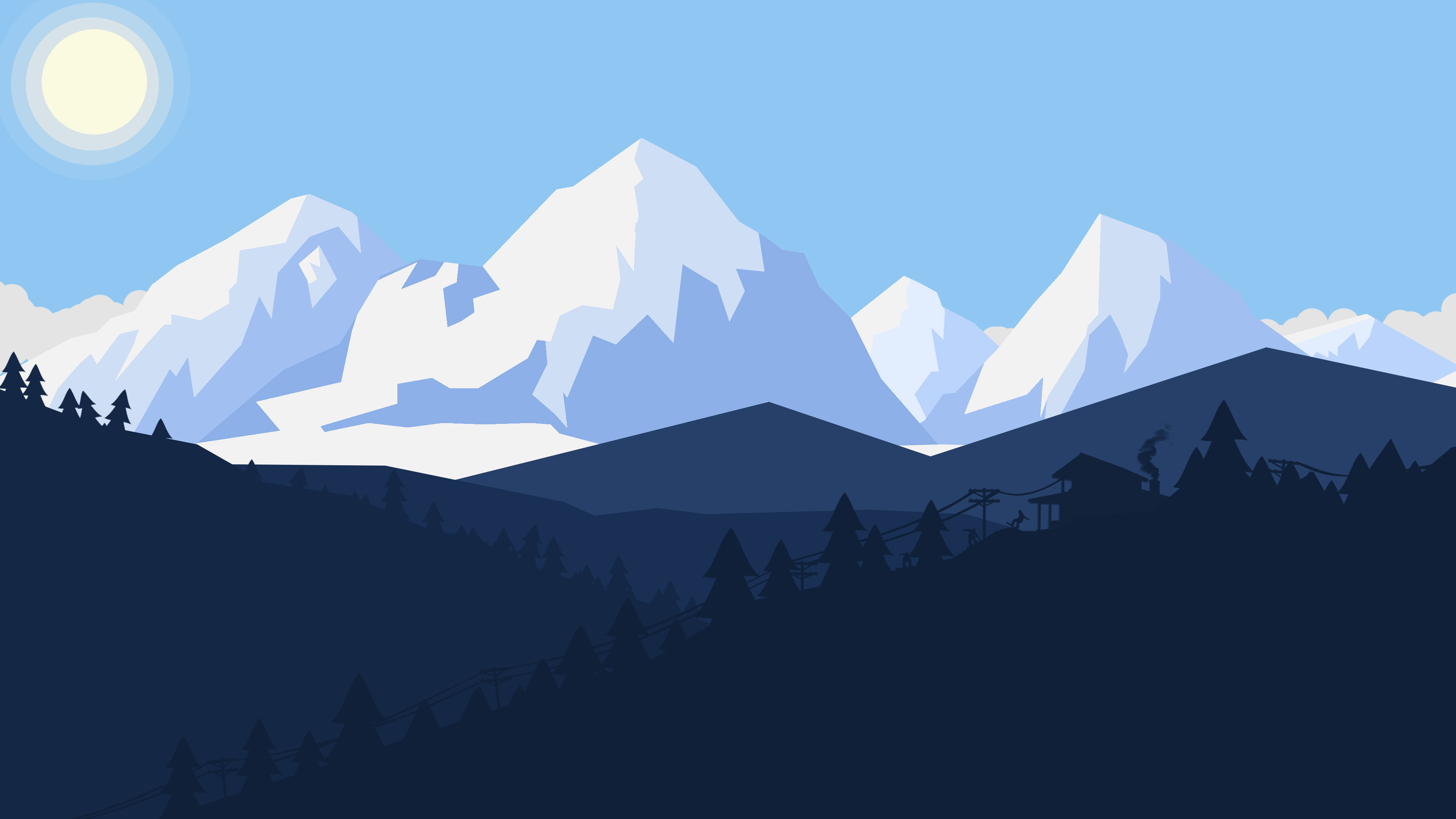 Iceberg Minimalist Wallpapers