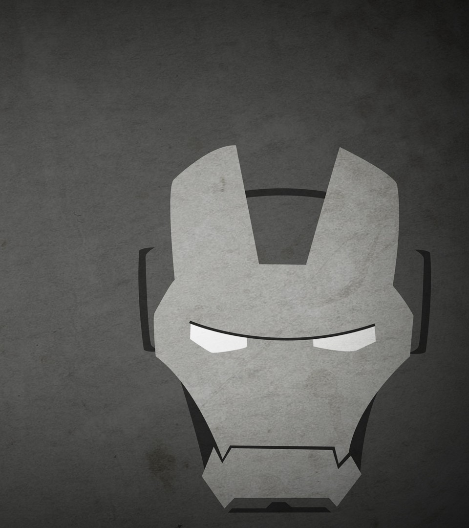 Iron Man Mask Minimal Wallpapers