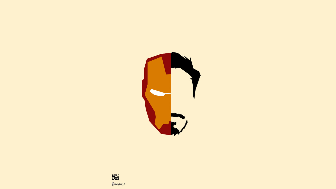 Iron Man Mask Minimal Wallpapers