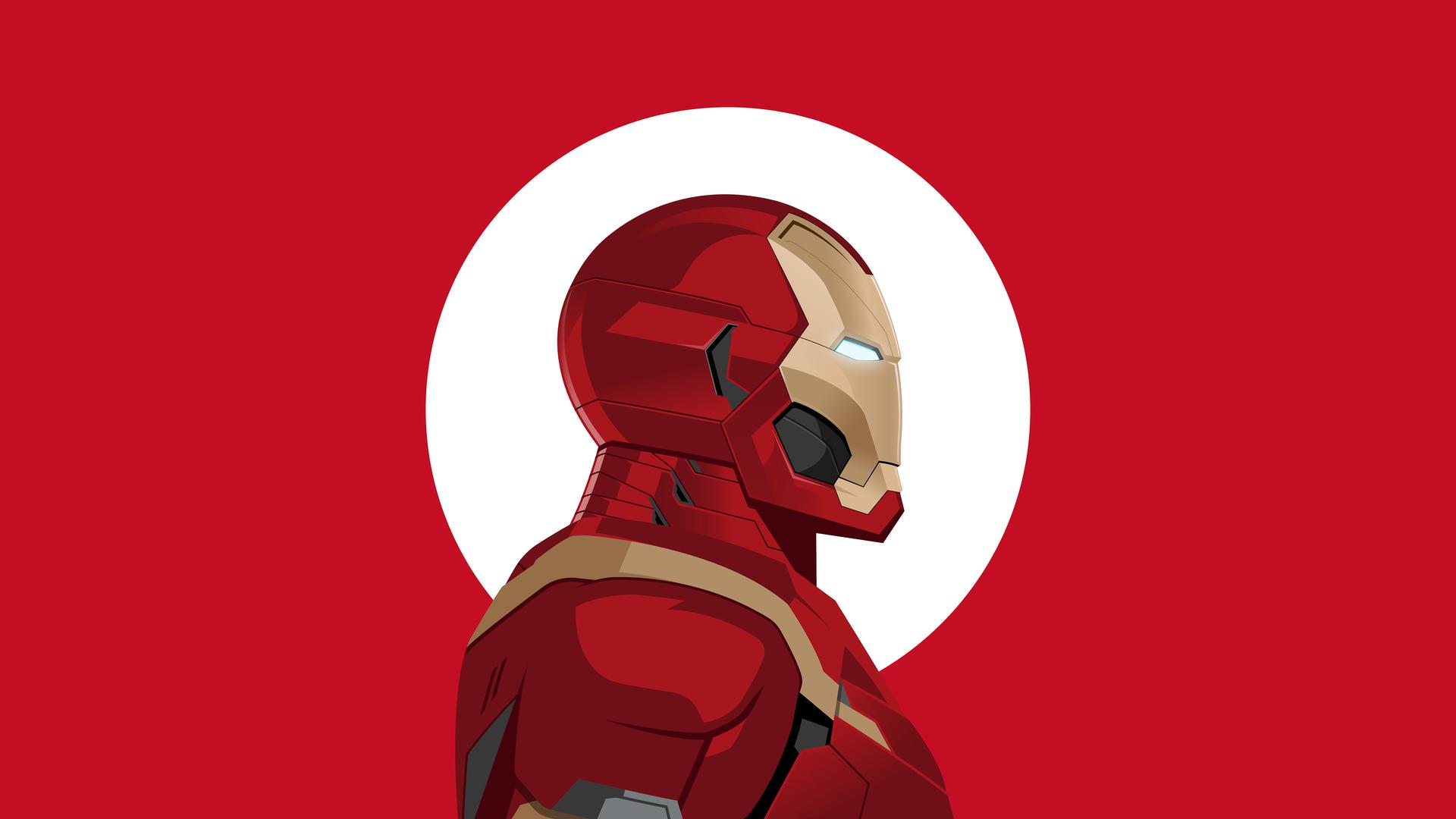 Iron Man Minimalism 2 Wallpapers