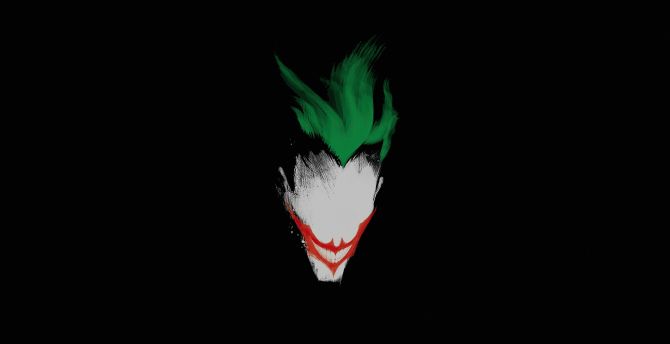 Joker Face Minimal Wallpapers