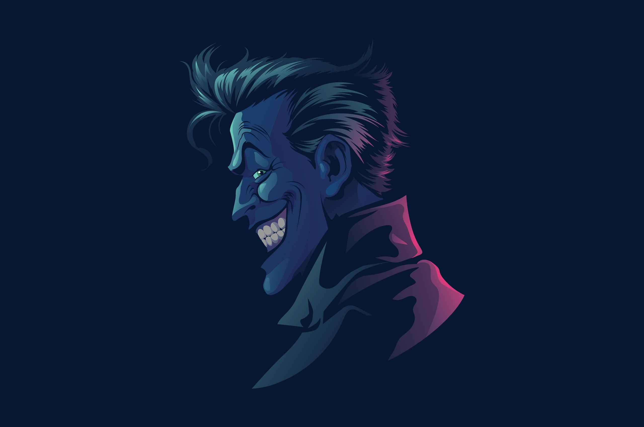 Joker Face Minimal Wallpapers