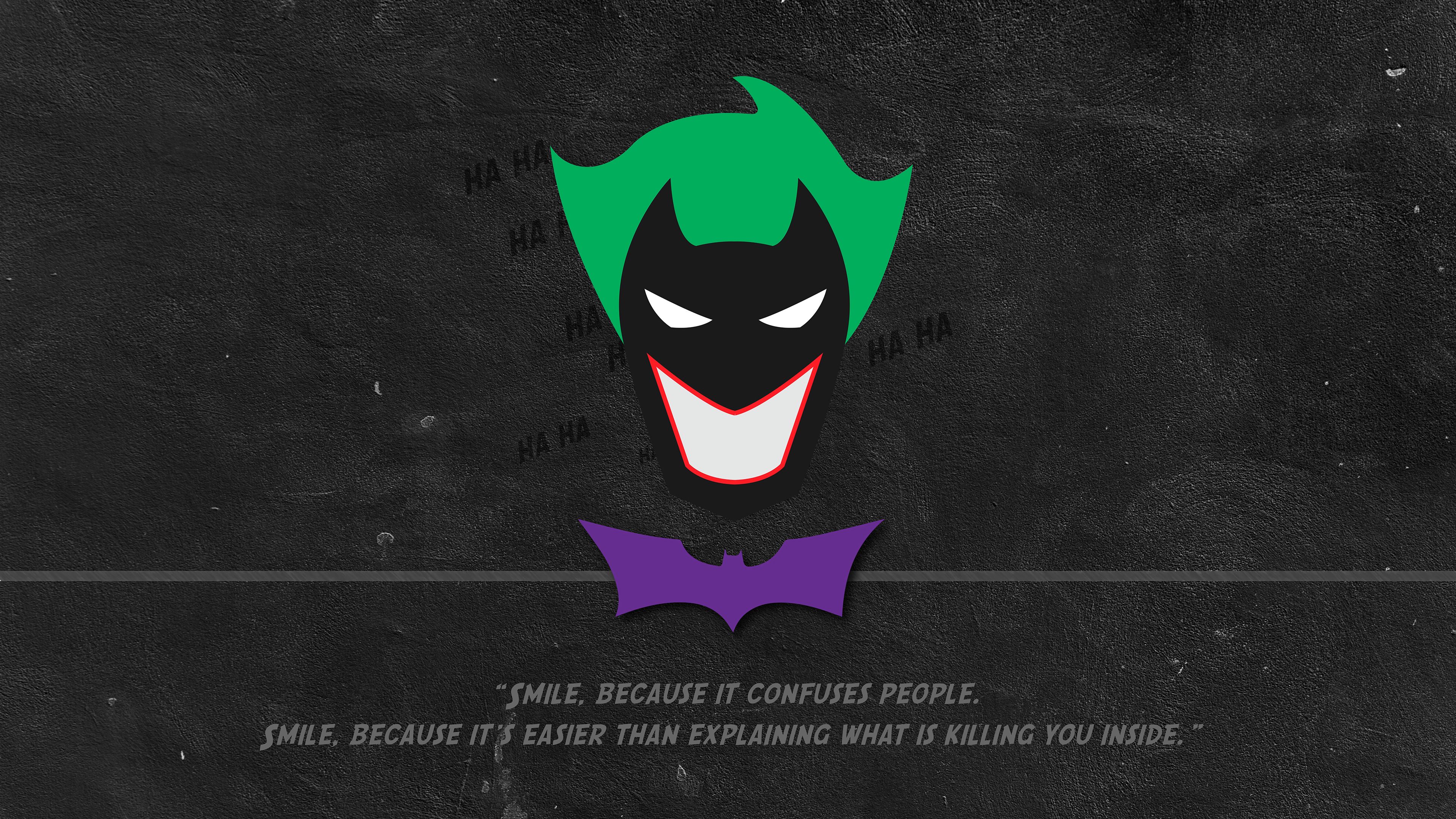 Joker Face Minimal Wallpapers