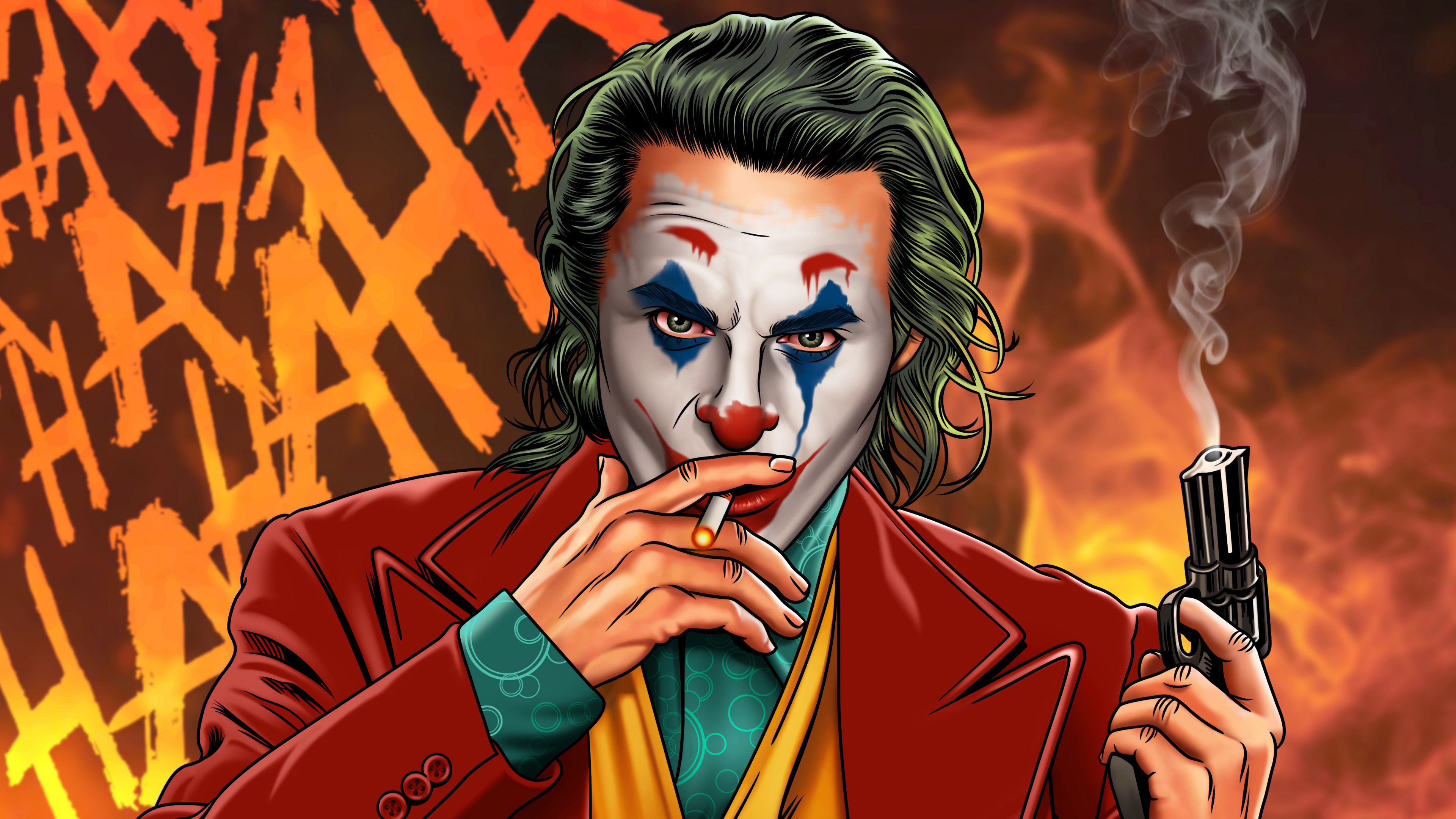 Joker Smoking Wallpapers