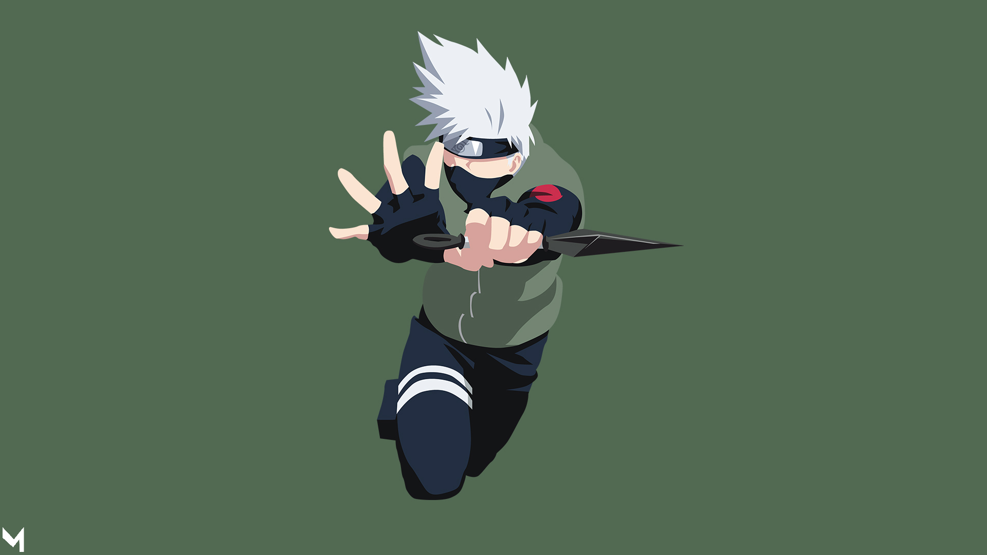 Kakashi Hatake Naruto Minimal Wallpapers