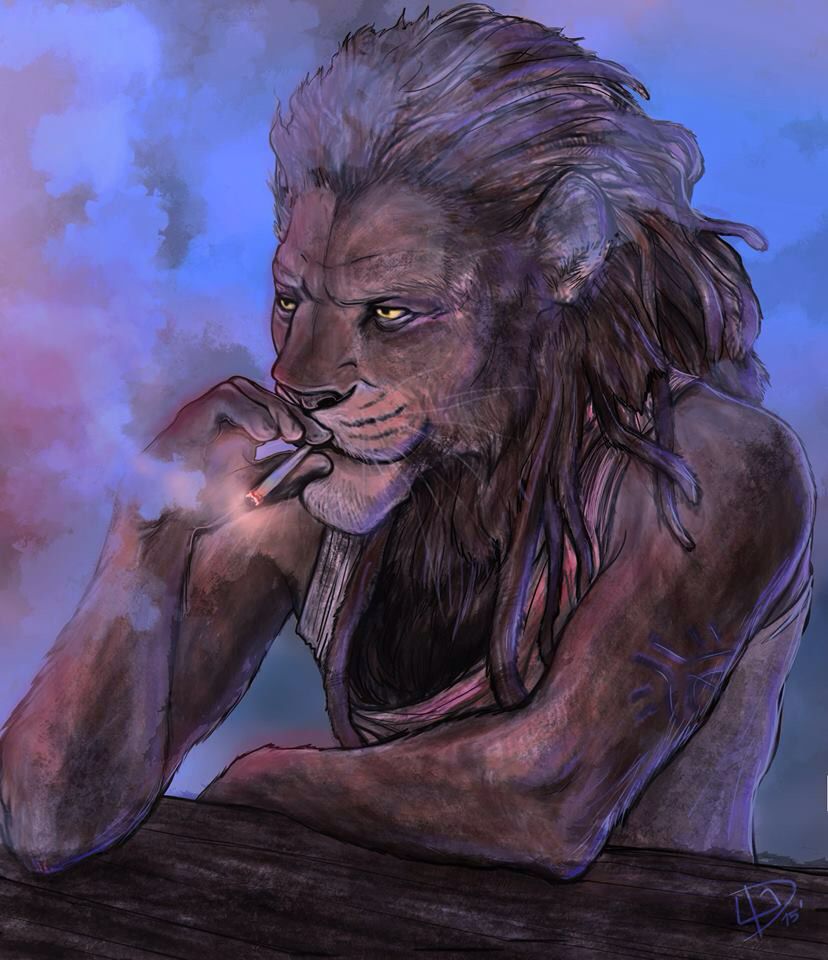 Lion Smoking Digital Art Wallpapers