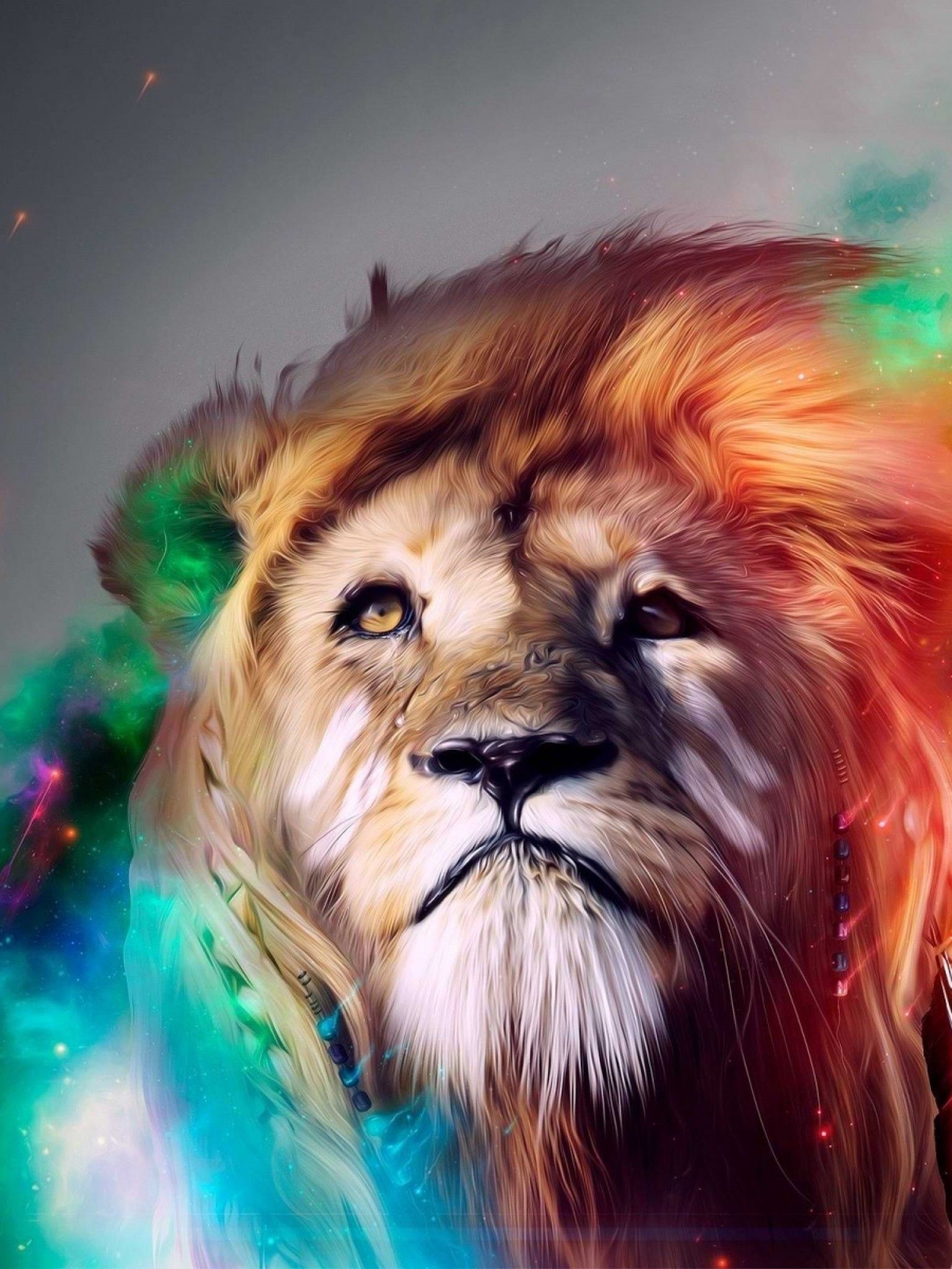 Lion Smoking Digital Art Wallpapers