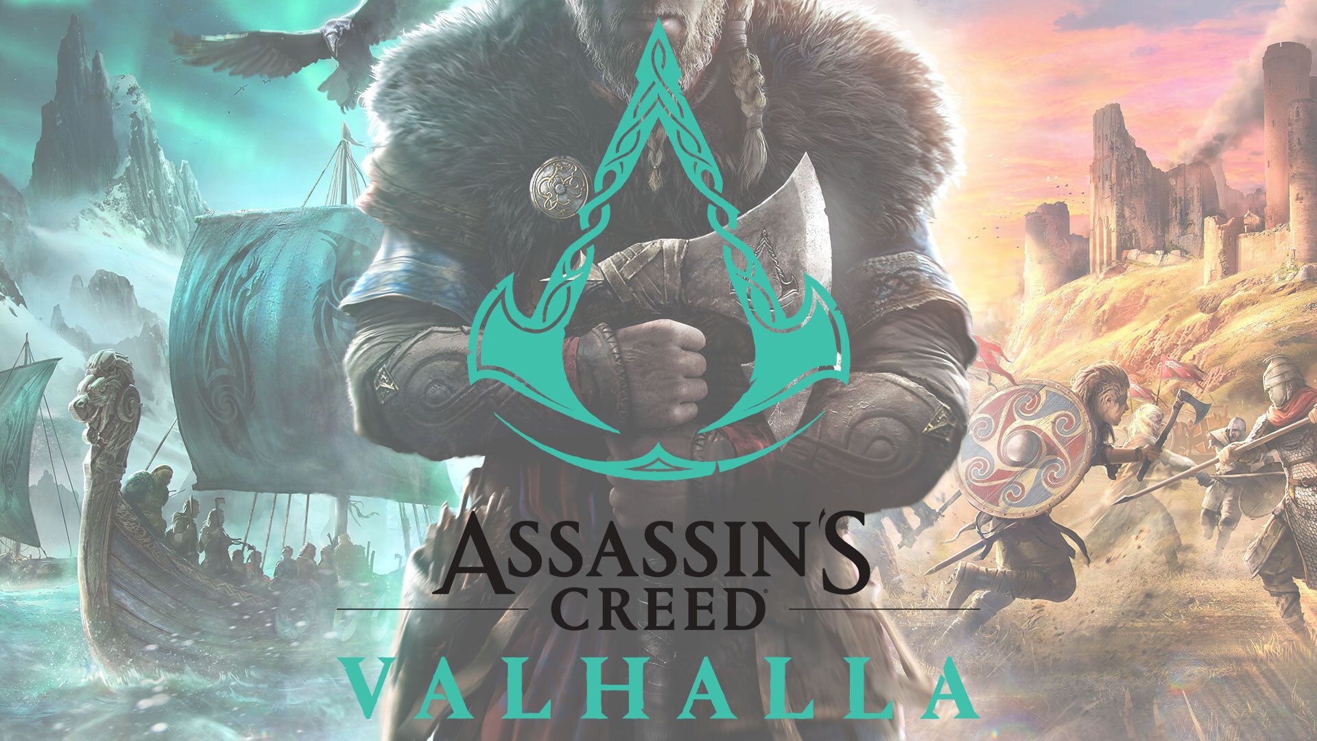 Logo Assassins Creed Valhalla 4K Wallpapers