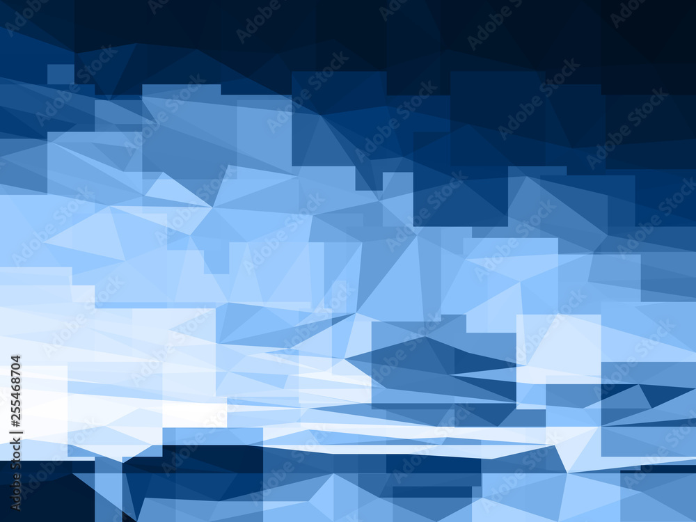 Low Poly Blue Geometry Artwork Wallpapers