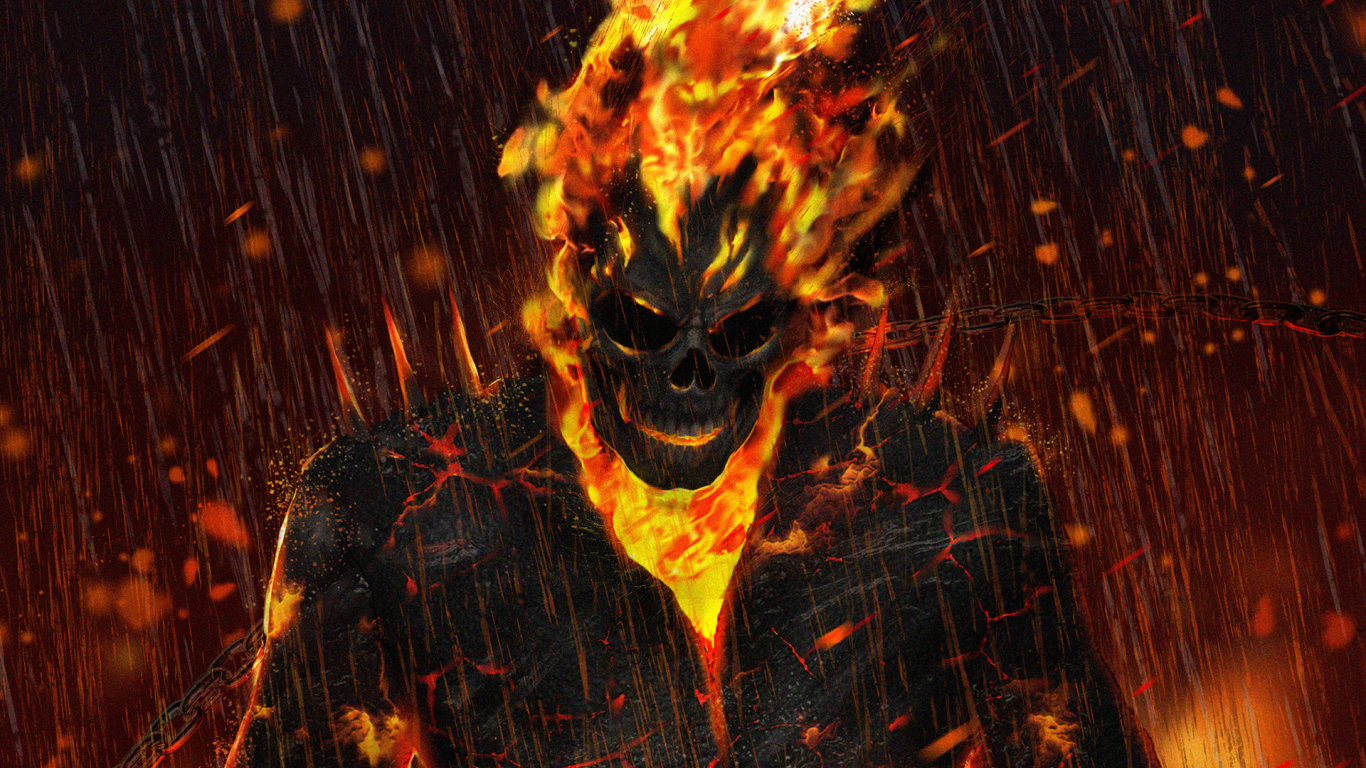 Marvel Ghost Rider Minimalist Wallpapers