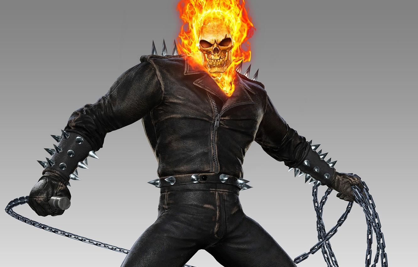 Marvel Ghost Rider Minimalist Wallpapers