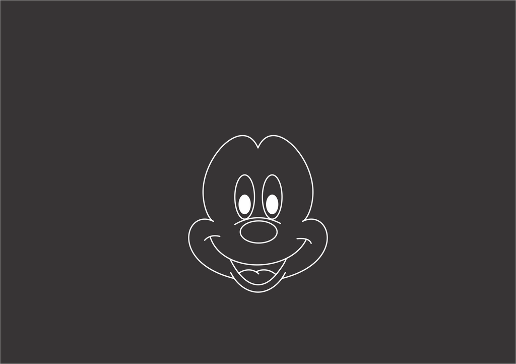 Mickey Mouse Minimal Logo Art Wallpapers