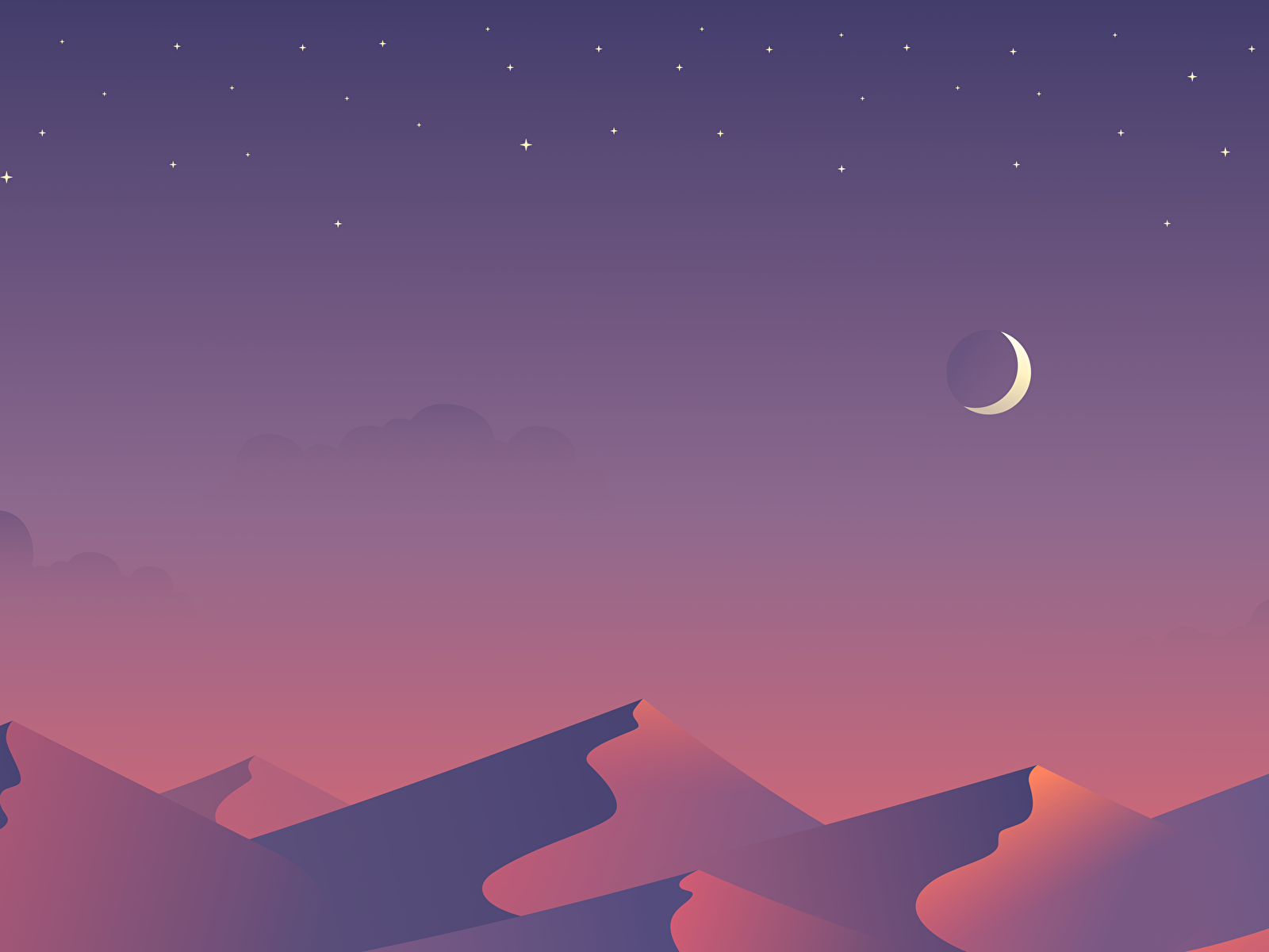 Minimal Artistic Desert Sunset Wallpapers