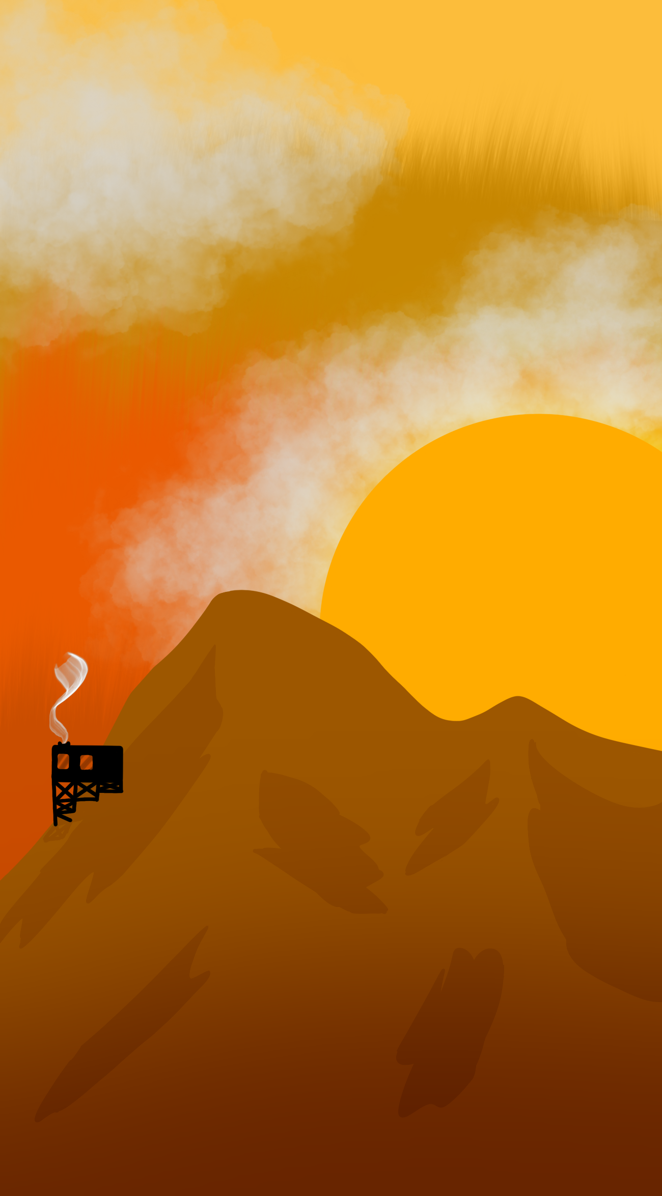 Minimal Artistic Desert Sunset Wallpapers