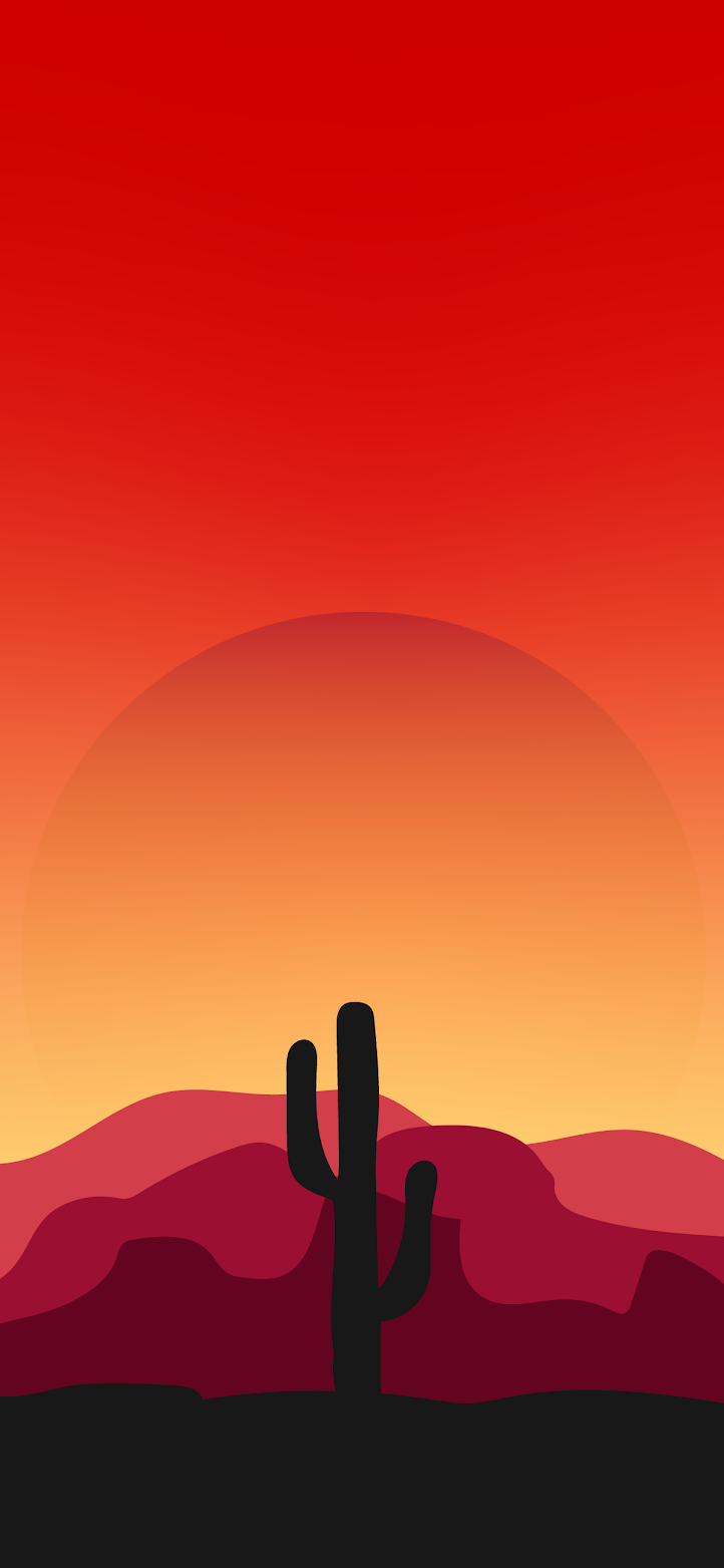 Minimal Artistic Desert Sunset Wallpapers