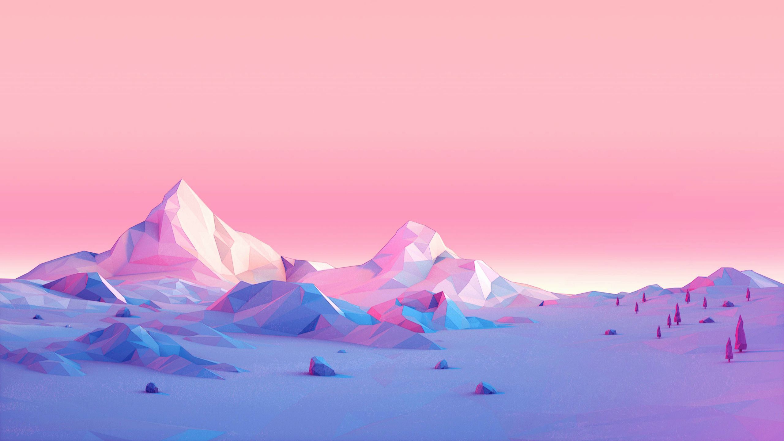 Minimal Colorful Mountains Wallpapers