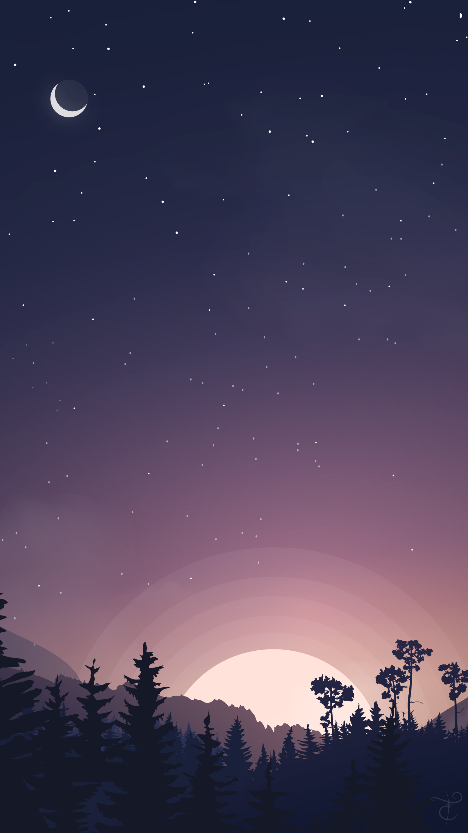 Minimal Night Sky Wallpapers