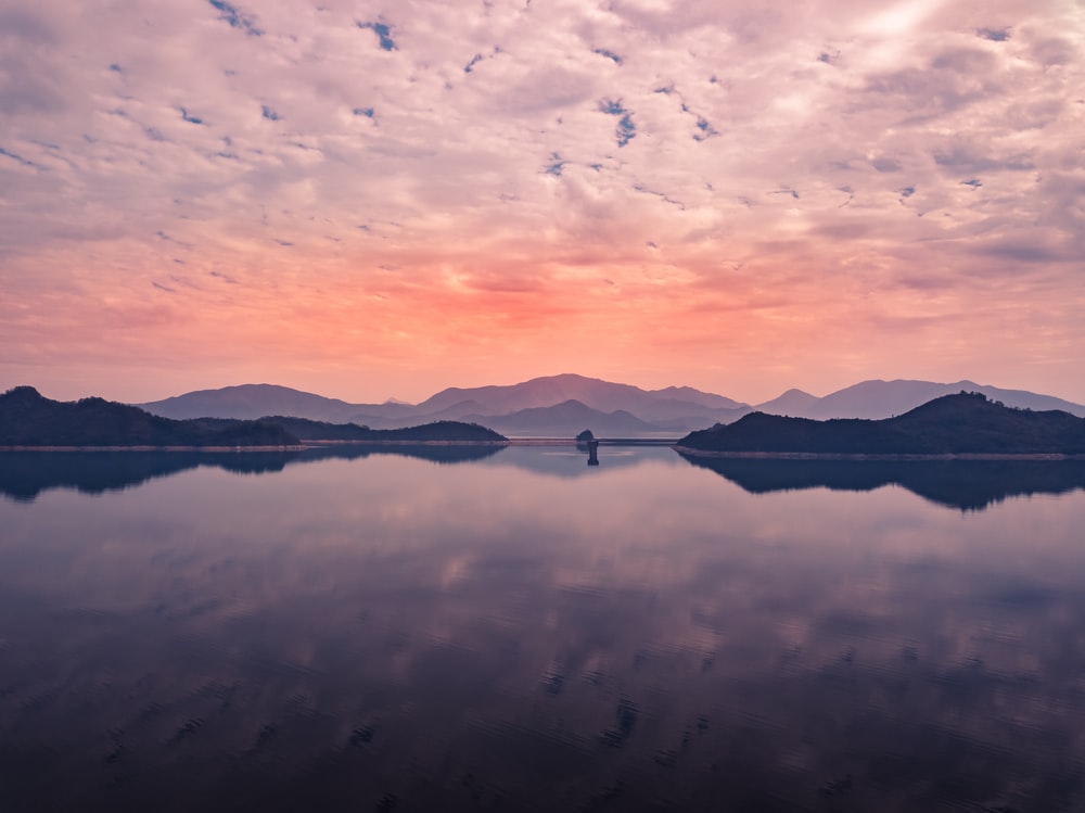 Minimal Reflection Sunset Wallpapers