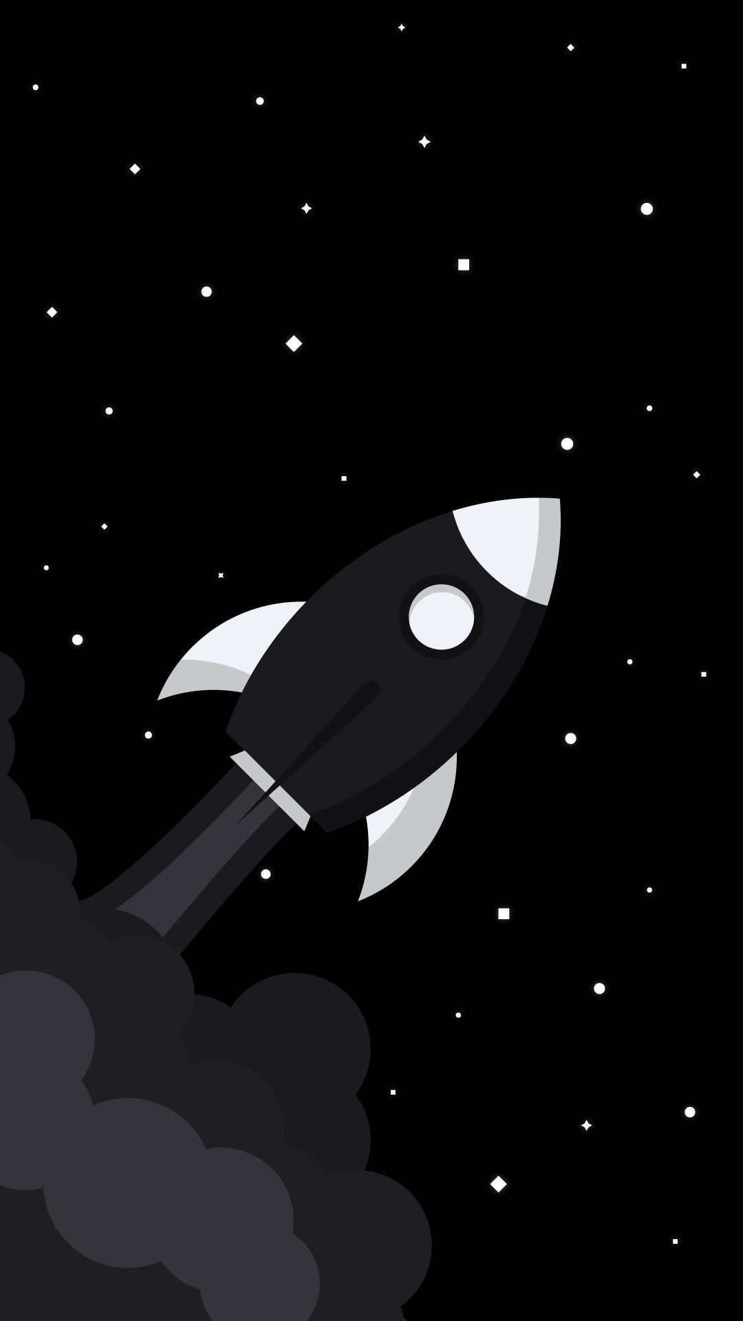 Minimal Rocket In Space Wallpapers