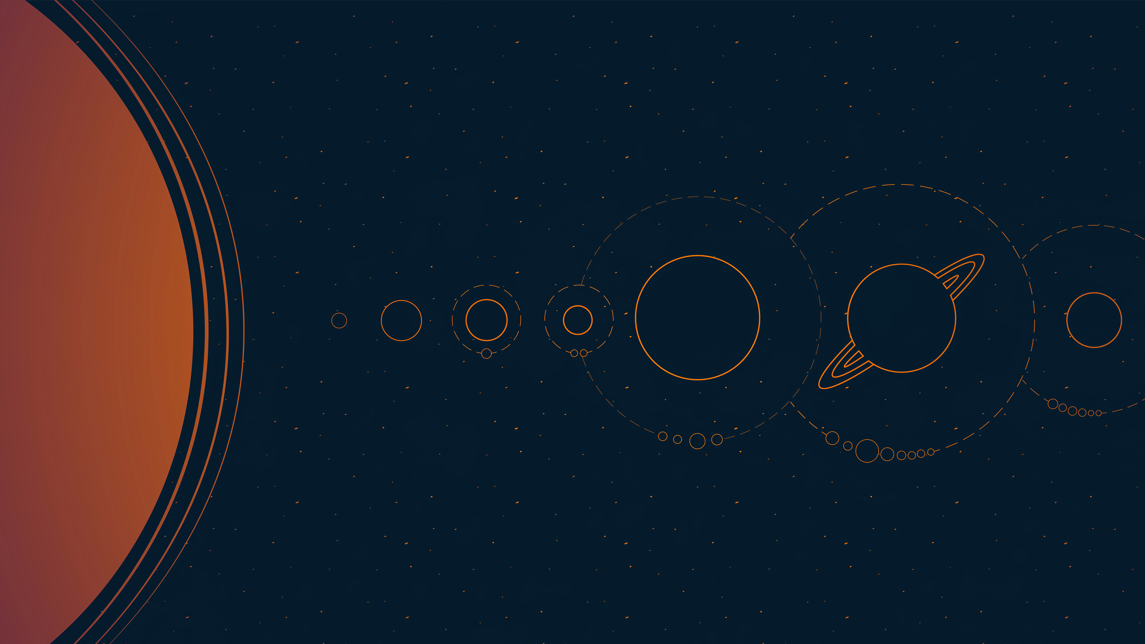 Minimal Solar System Wallpapers